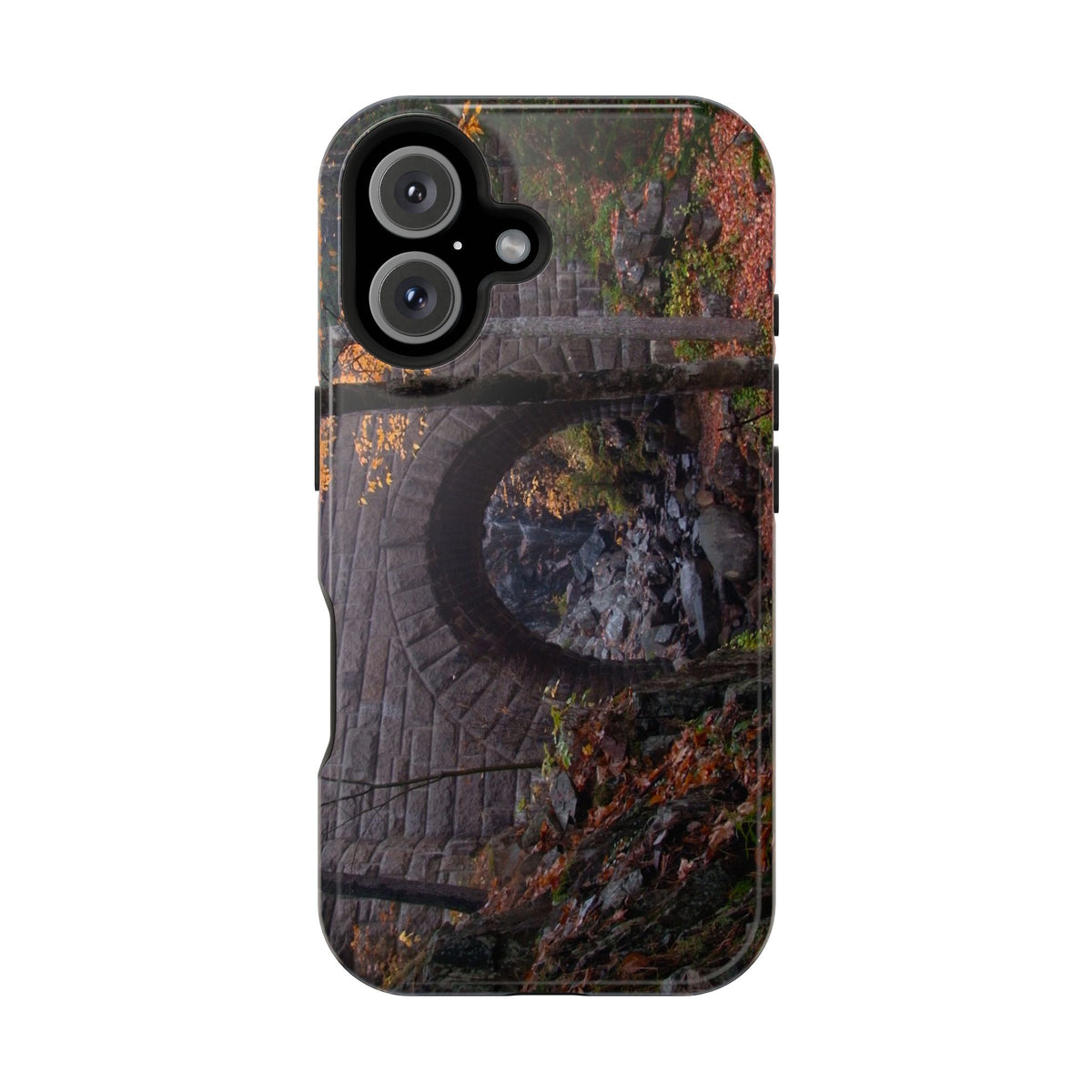 iPhone MagSafe Case | Waterfall Bridge Fall | Acadia National Park | My Blu Horizon