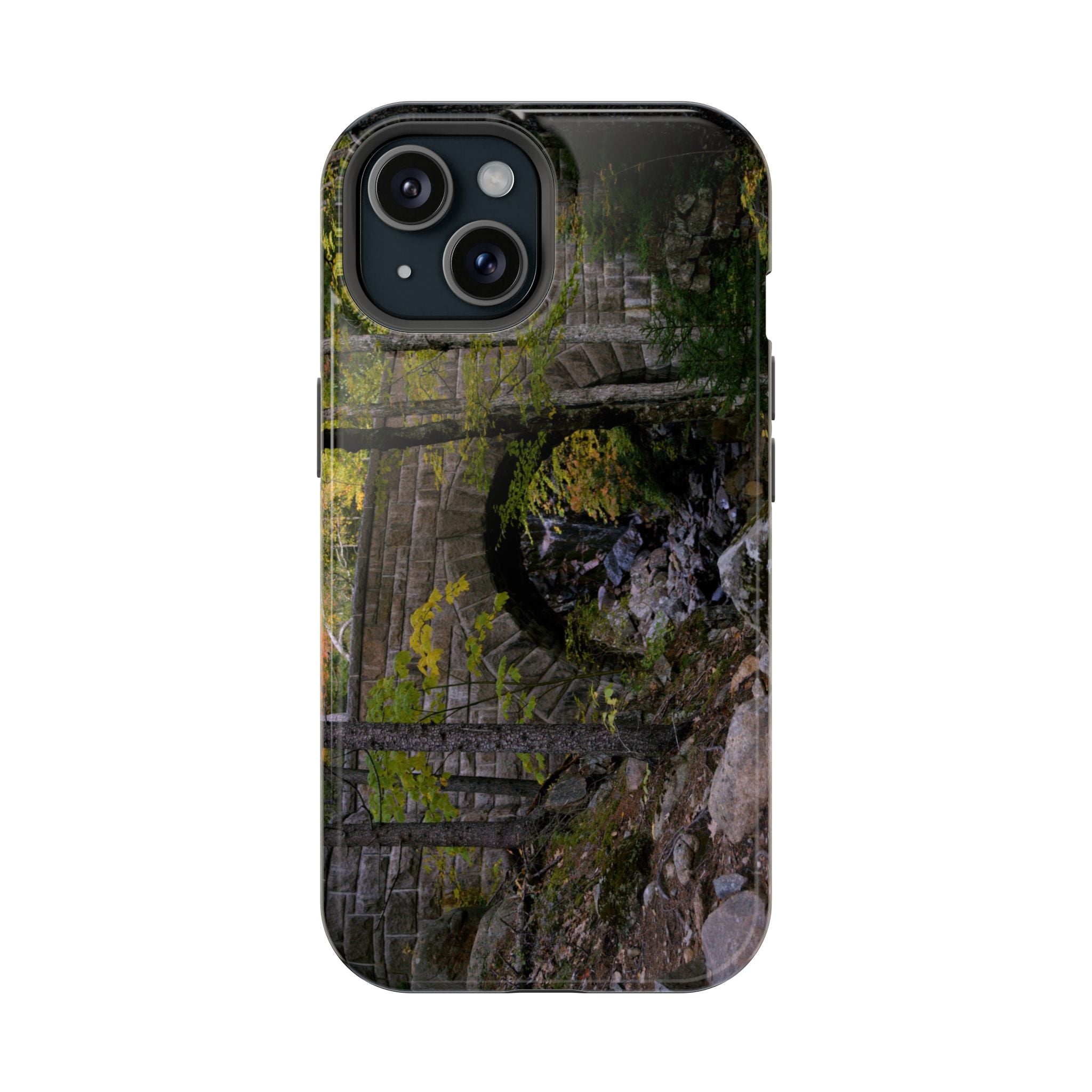 Phone Case | Waterfall Bridge Summer | Acadia National Park | My Blu Horizon