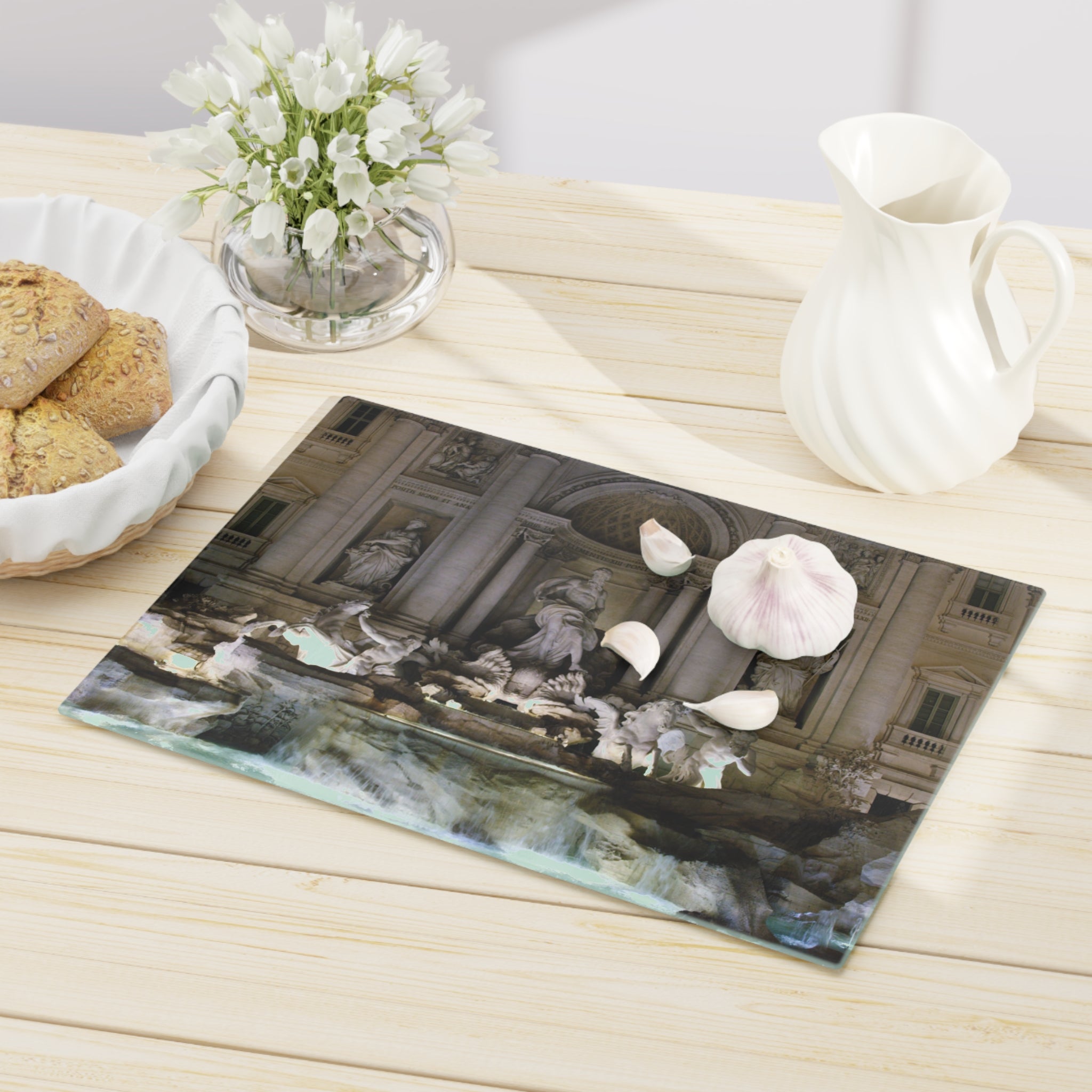 Tempered Glass Cutting Board - Fontana di Trevi, Rome, Italy - My Blu Horizon