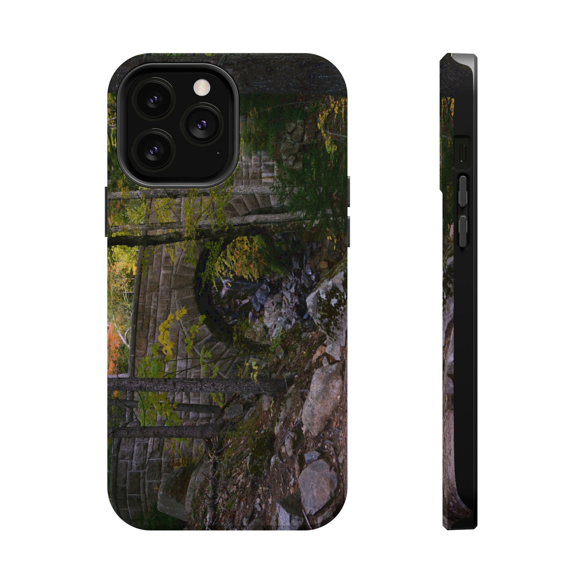 iPhone MagSafe Case | Waterfall Bridge Summer | Acadia National Park | My Blu Horizon