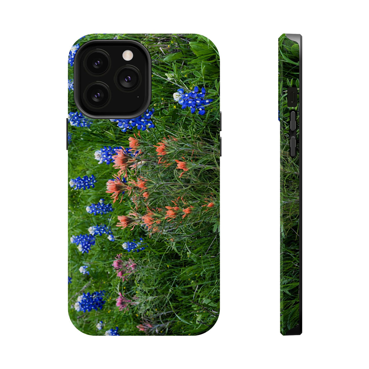 iPhone MagSafe Case | Texas Bluebonnets and Peach Indian Paintbrushes | My Blu Horizon