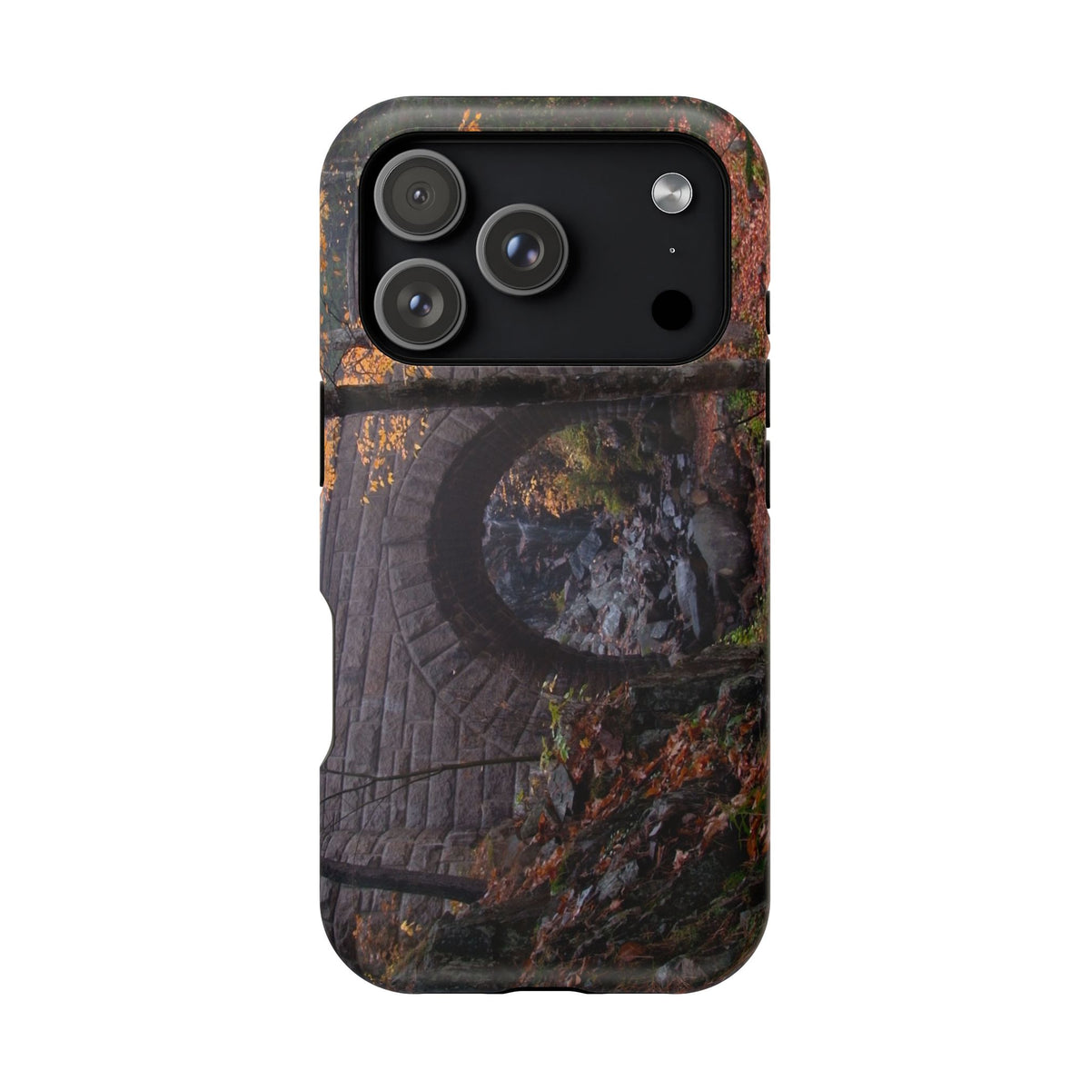 iPhone MagSafe Case | Waterfall Bridge Fall | Acadia National Park | My Blu Horizon