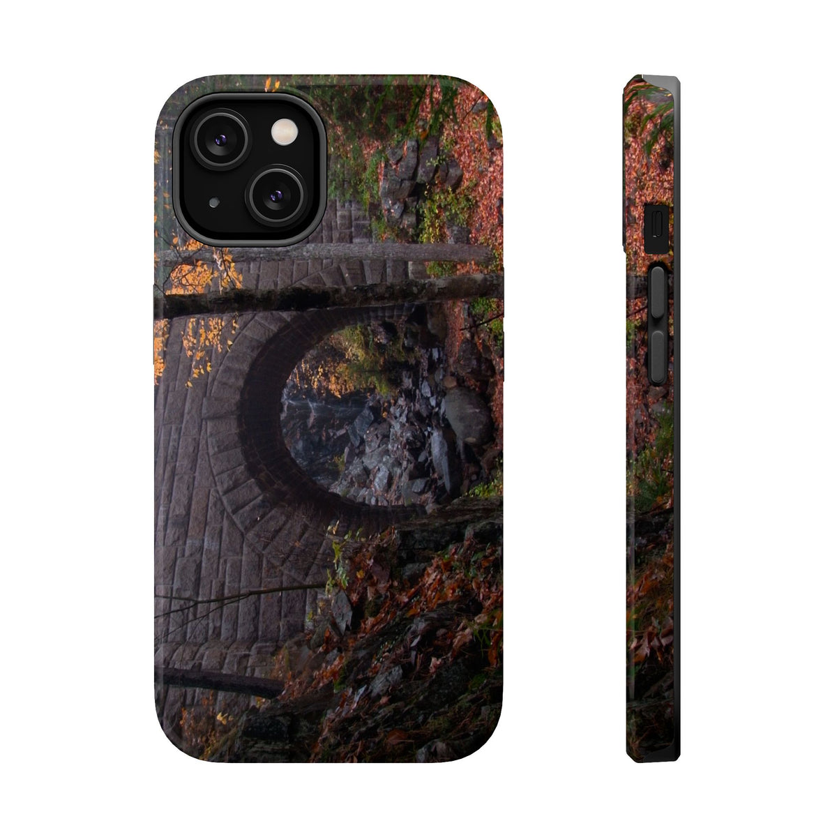 iPhone MagSafe Case | Waterfall Bridge Fall | Acadia National Park | My Blu Horizon