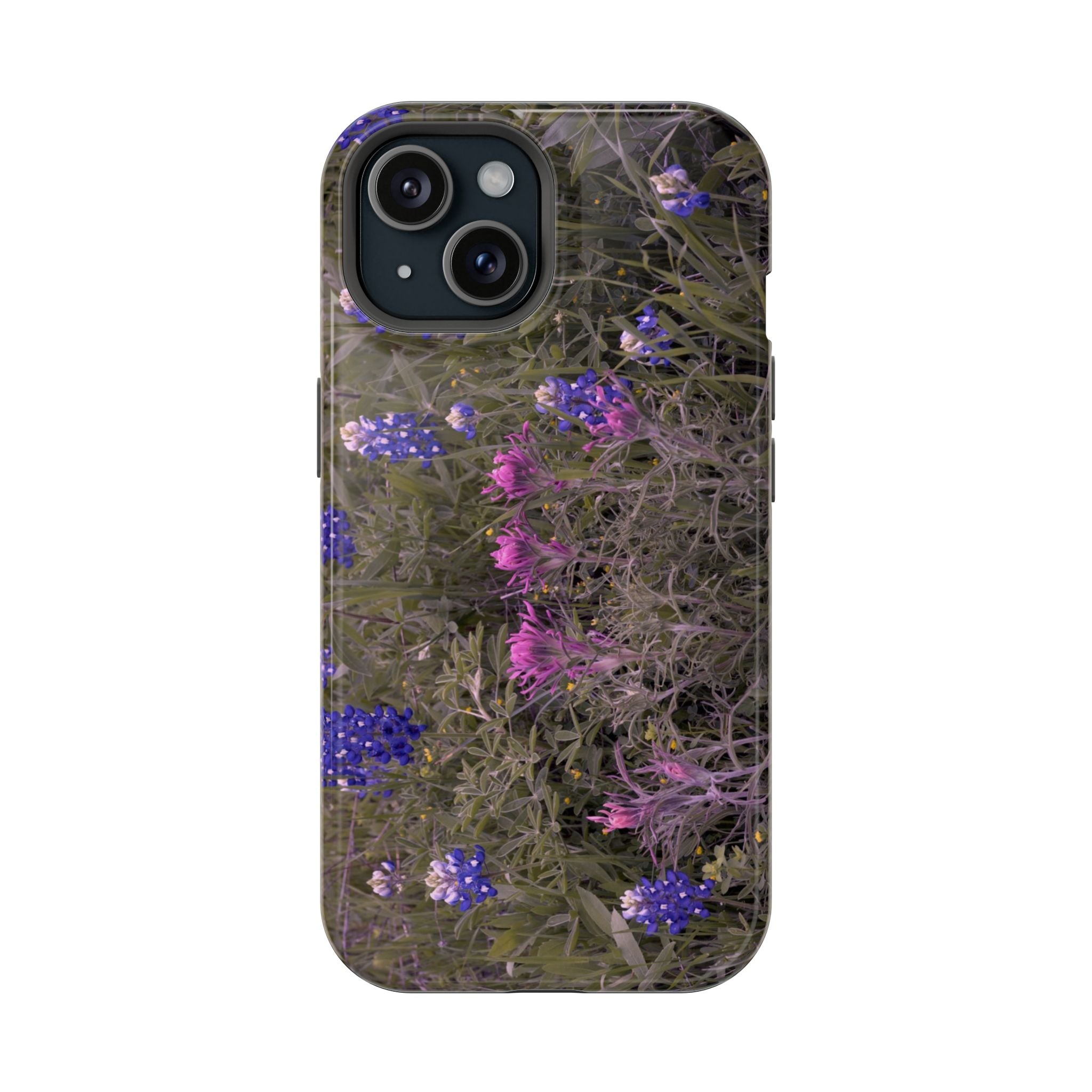 Phone Case - Texas Icons, Bluebonnets and Paintbrushes - My Blu Horizon