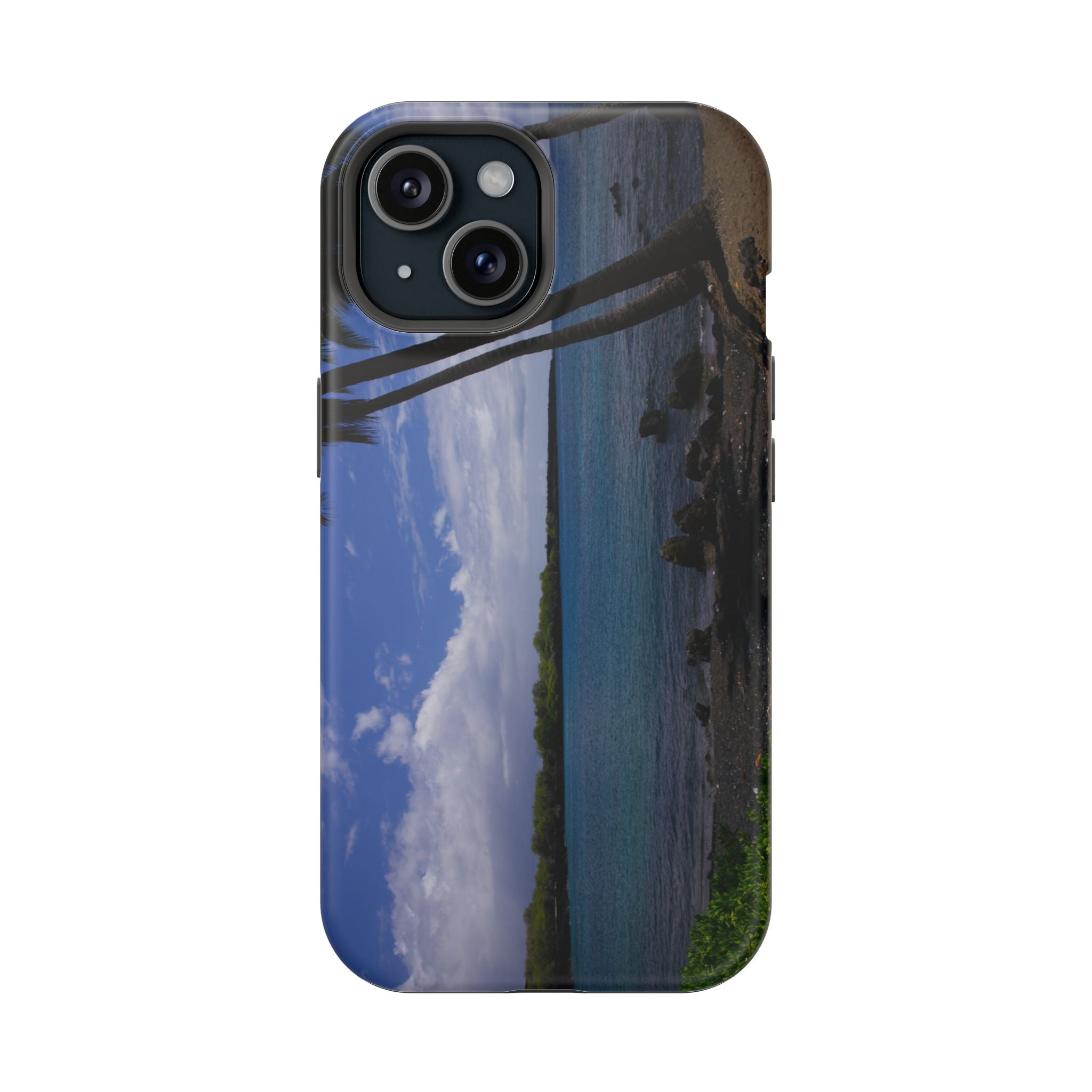 iPhone MagSafe Case | Big Island Black Sand and Blue Ocean | Hawaii | My Blu Horizon