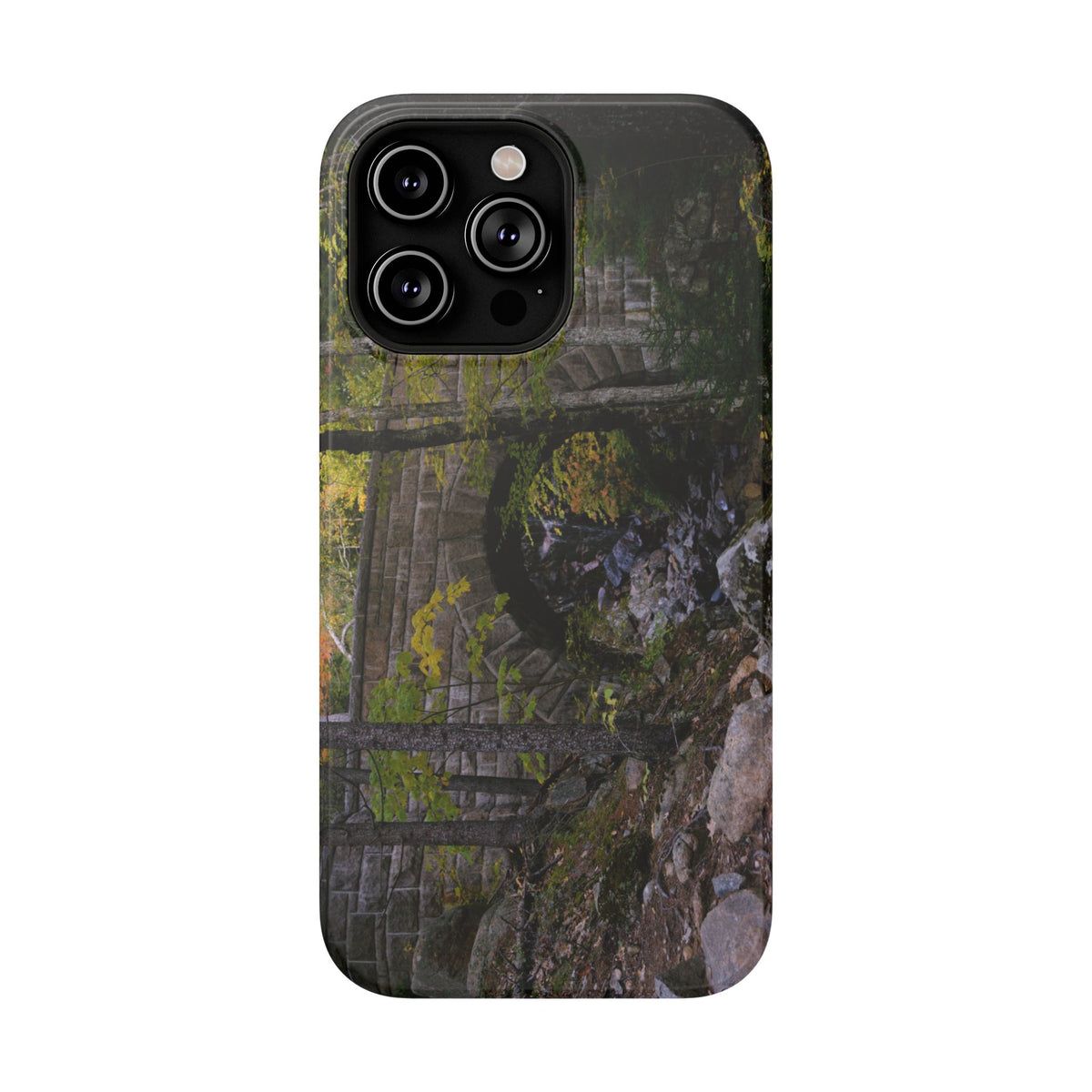 Phone Case | Waterfall Bridge Summer | Acadia National Park | My Blu Horizon