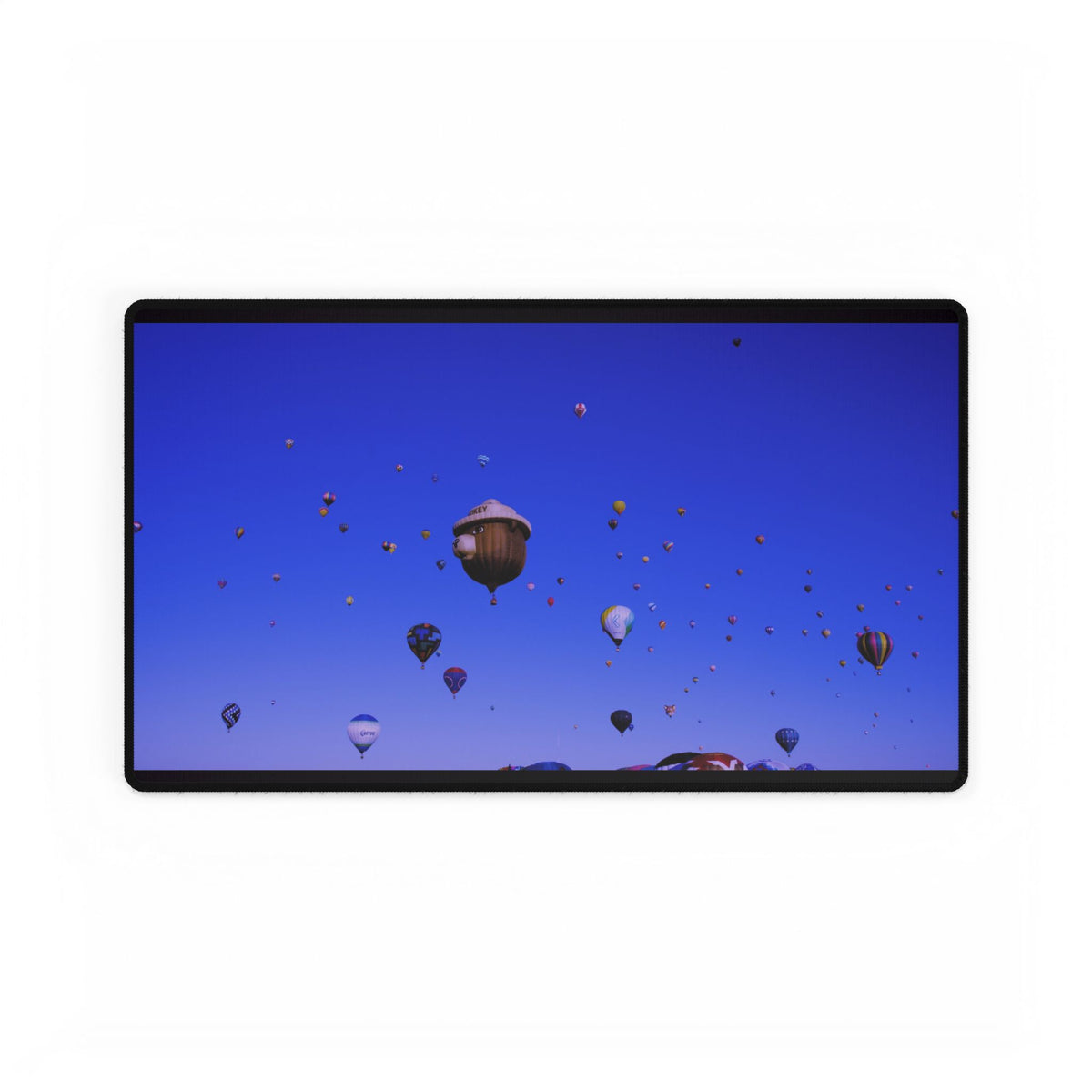 Premium Mouse Pad or Desk Mat | Balloon Fiesta, Smokey | Albuquerque, New Mexico | My Blu Horizon