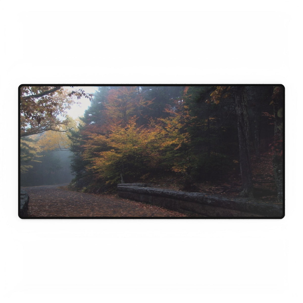 Mouse Pad or Desk Mat | Carriage Road | Acadia National Park | My Blu Horizon