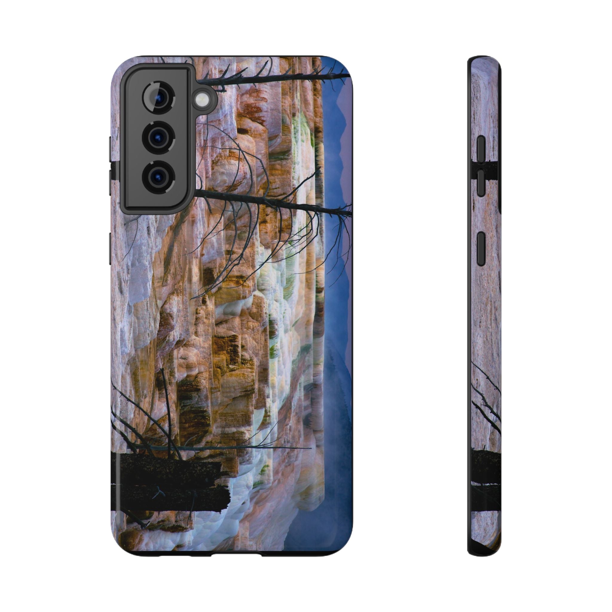Phone Case - Mammoth Hot Springs Yellowstone - My Blu Horizon