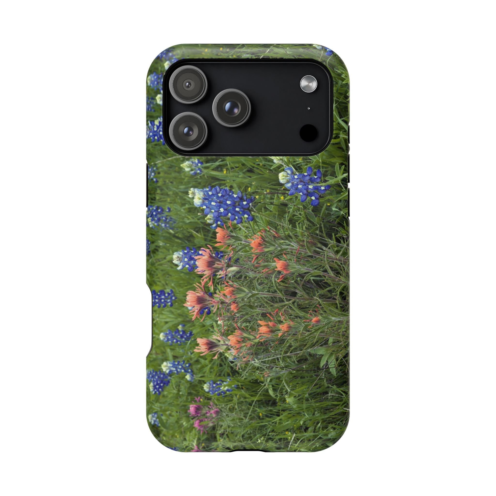 Iphone MagSafe Case - Bluebonnets and Indian Paintbrushes - My Blu Horizon