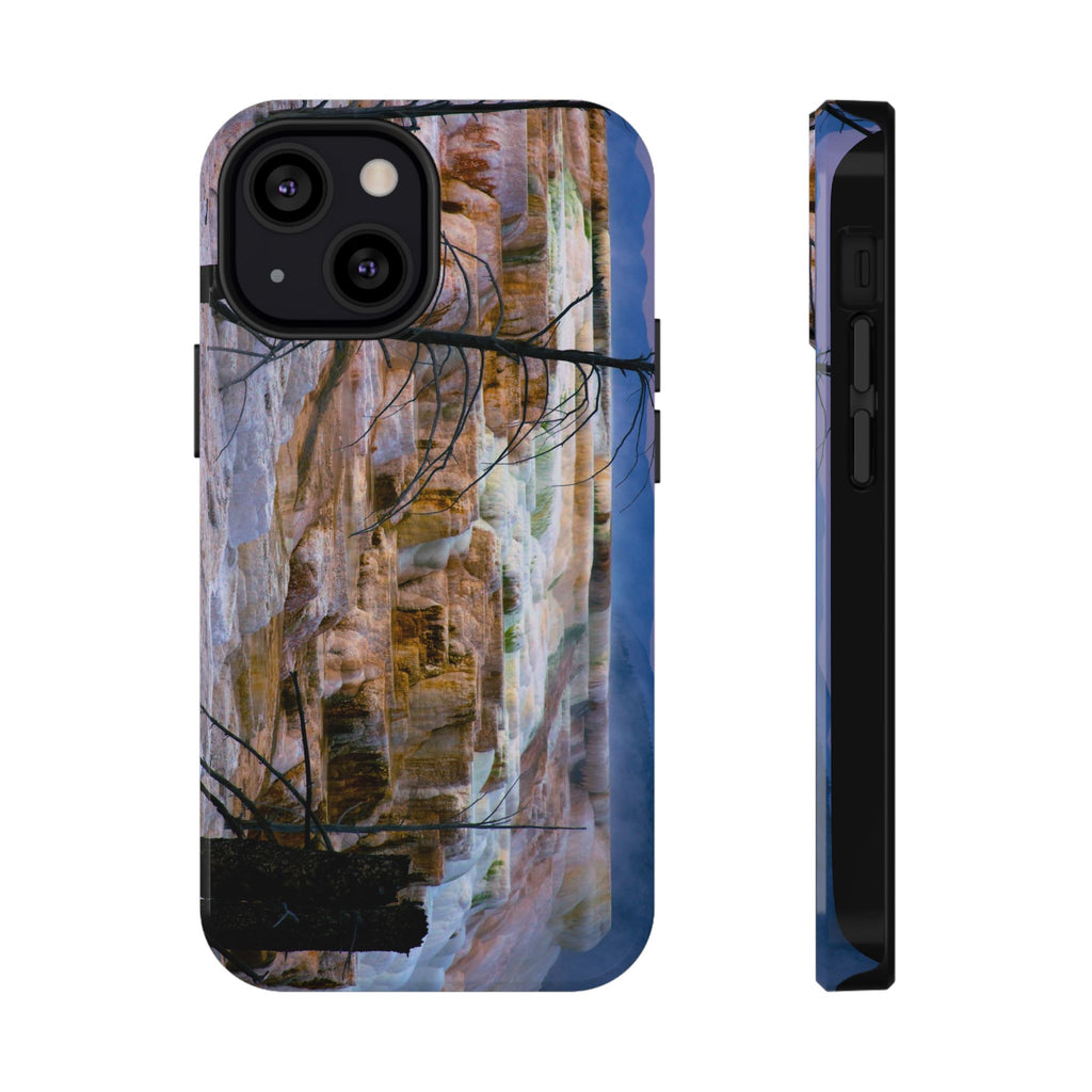 Phone Case - Mammoth Hot Springs Yellowstone - My Blu Horizon