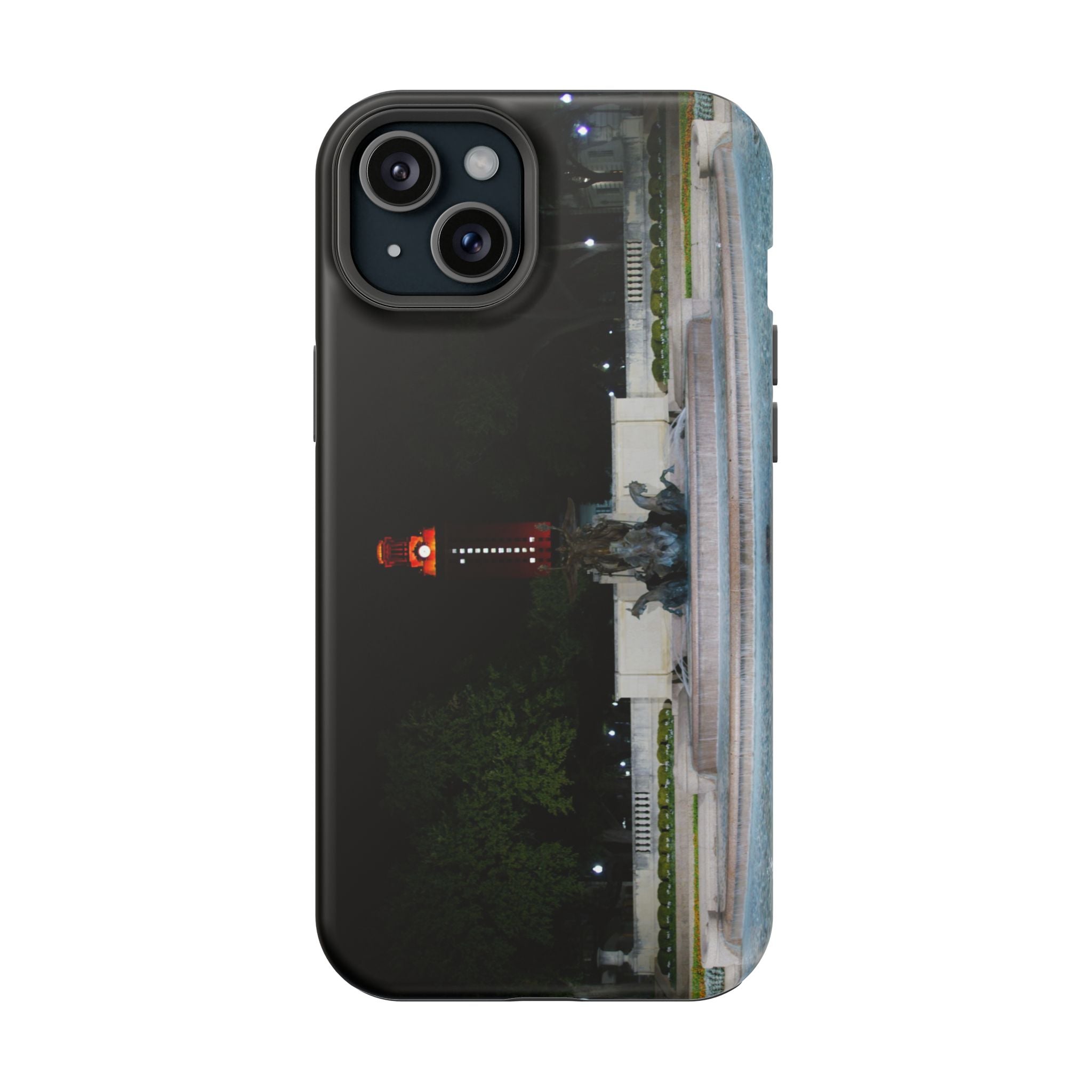 Iphone MagSafe Case - Littlefield Fountain, Texas Longhorns - My Blu Horizon