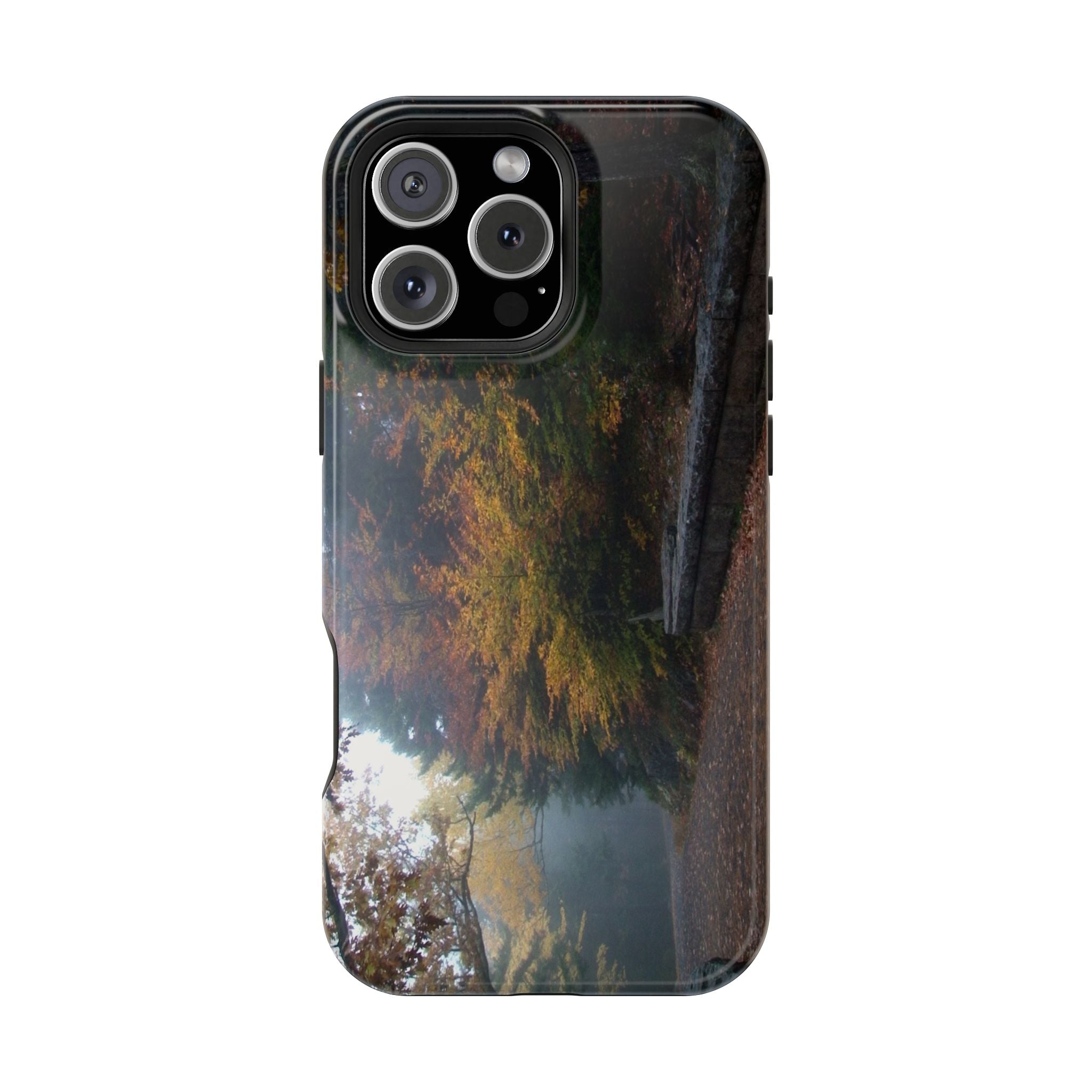 iPhone MagSafe Case | Waterfall Bridge Carriage Road | Acadia National Park | My Blu Horizon