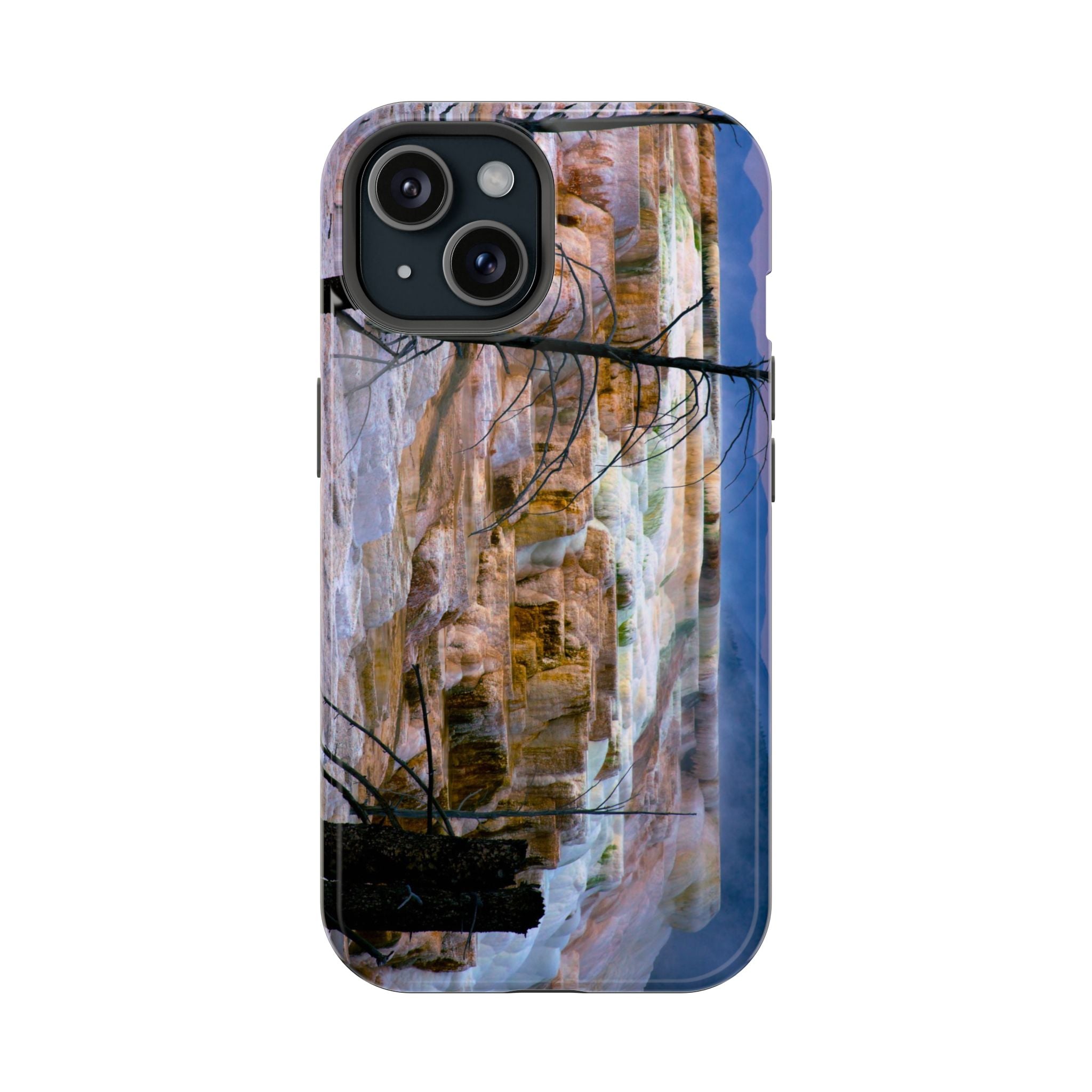 Phone Case - Mammoth Hot Springs Yellowstone - My Blu Horizon
