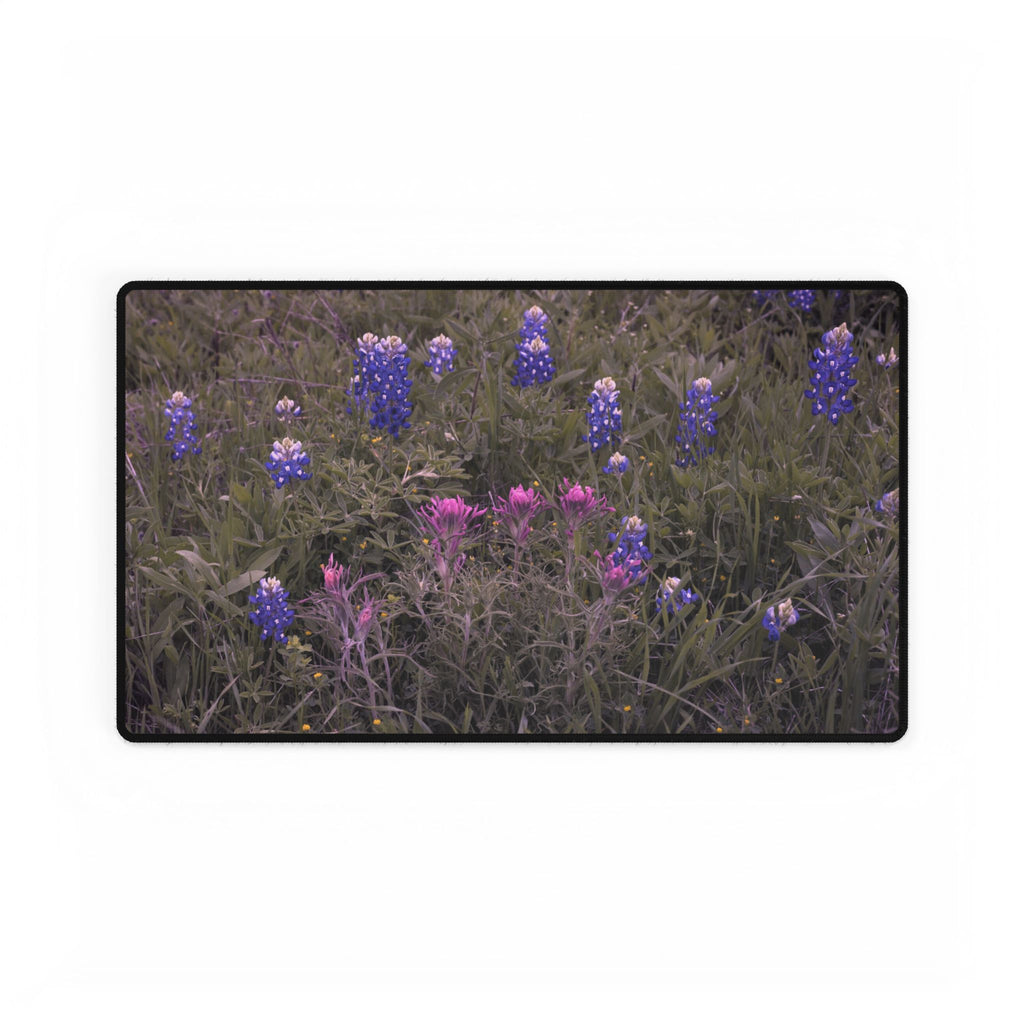 Premium Mouse Pads and Desk Mats - Texas Bluebonnets and Indian Paintbrushes - My Blu Horizon