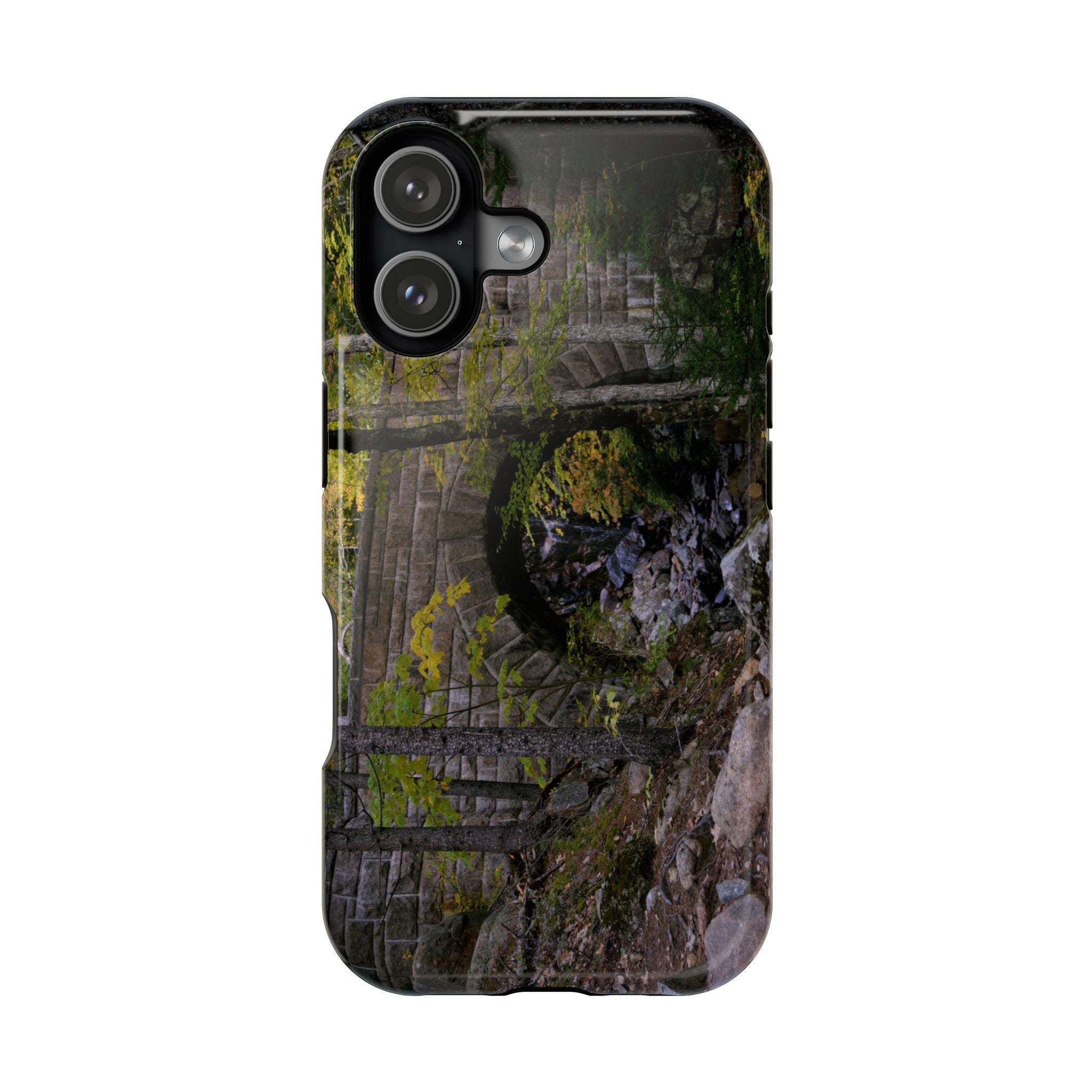 Phone Case | Waterfall Bridge Summer | Acadia National Park | My Blu Horizon