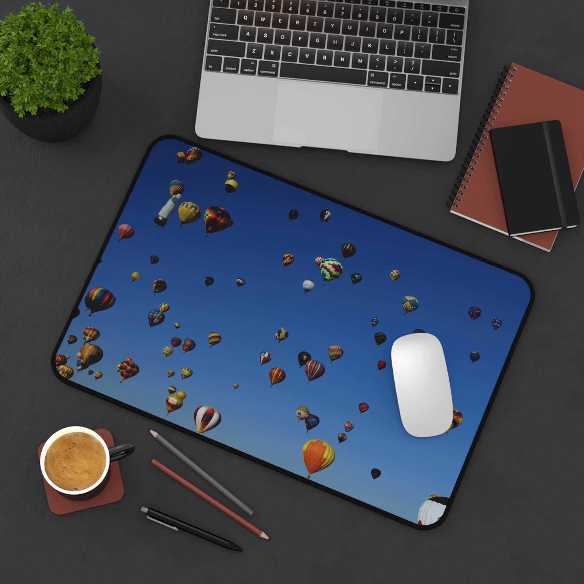 Desk Mat - Balloon Fiesta Morning Mass Ascension