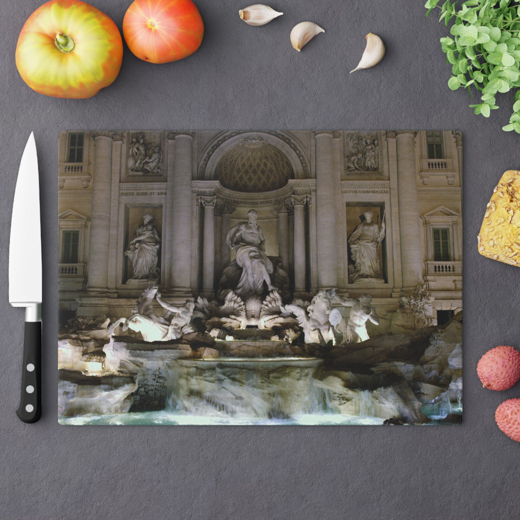 Tempered Glass Cutting Board - Fontana di Trevi, Rome, Italy - My Blu Horizon