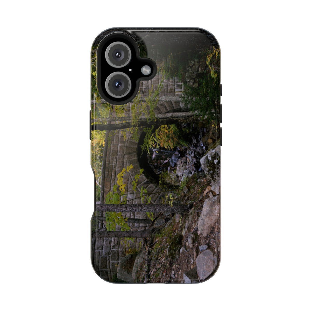 iPhone MagSafe Case | Waterfall Bridge Summer | Acadia National Park | My Blu Horizon