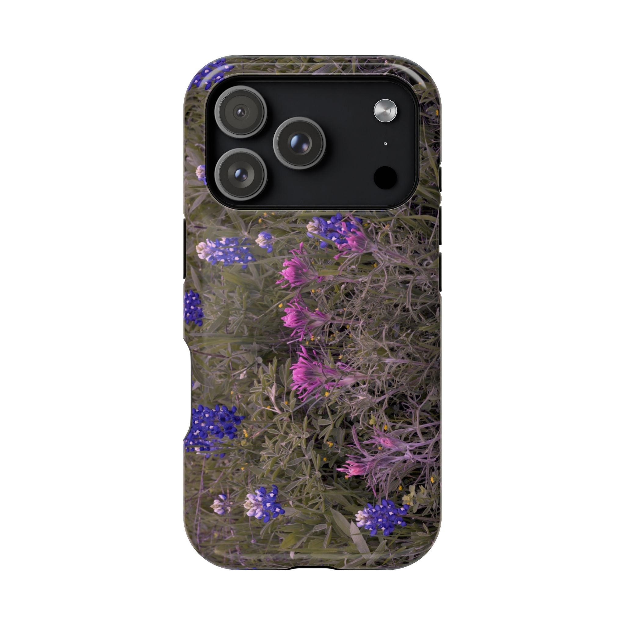 Phone Case - Texas Icons, Bluebonnets and Paintbrushes - My Blu Horizon