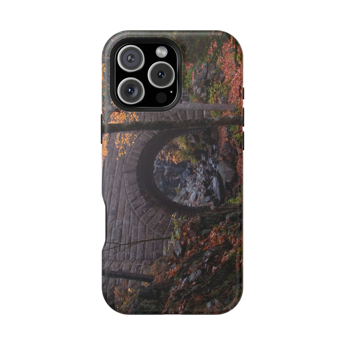 iPhone MagSafe Case | Waterfall Bridge Fall | Acadia National Park | My Blu Horizon