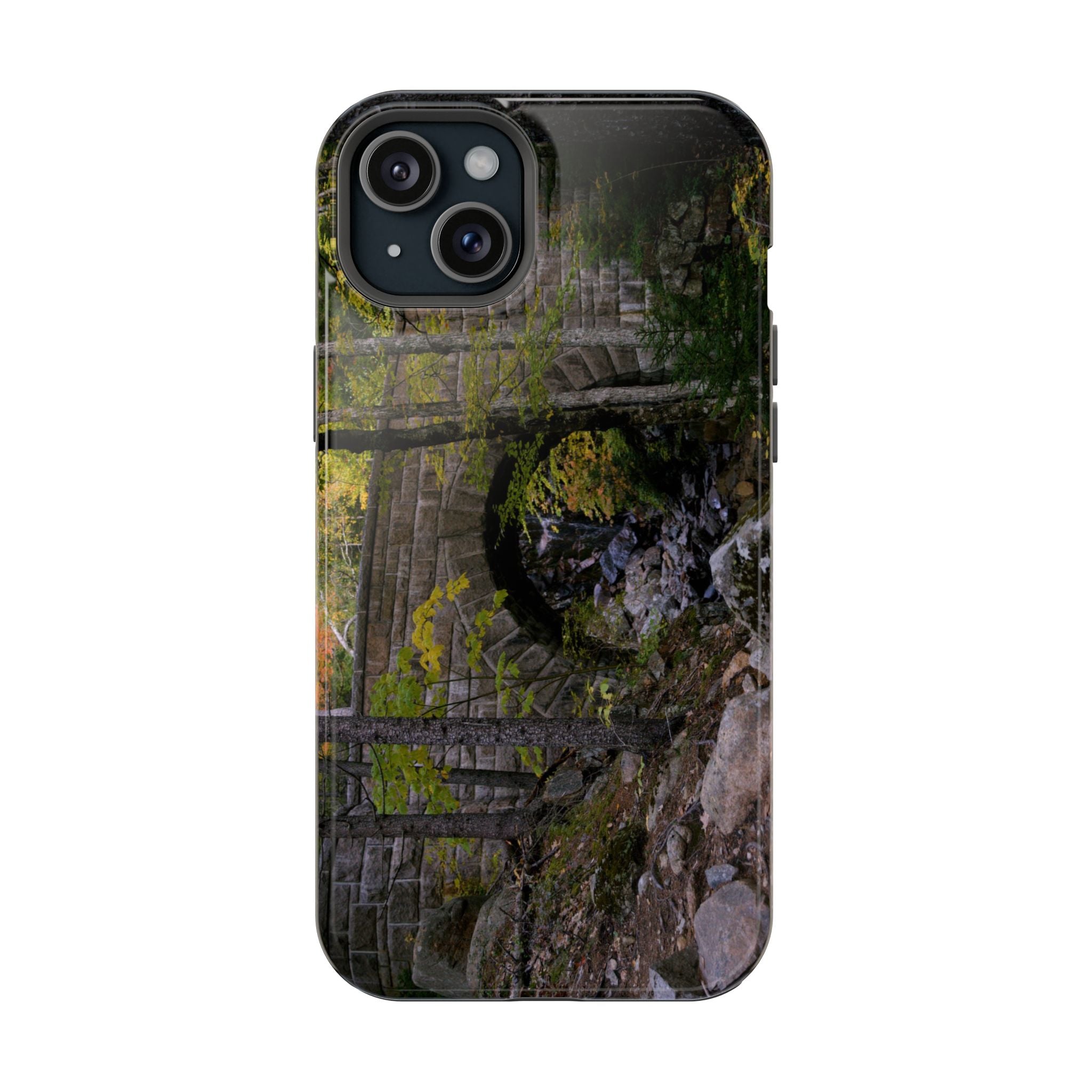 Phone Case | Waterfall Bridge Summer | Acadia National Park | My Blu Horizon