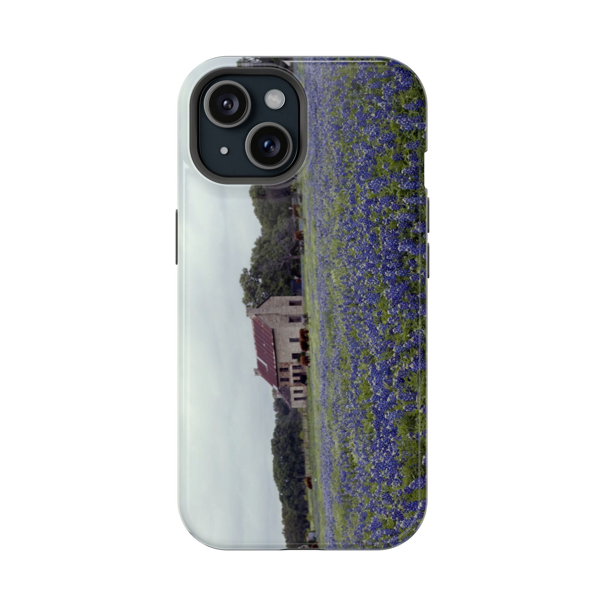 Iphone MagSafe Case - Marble Falls Bluebonnet House - My Blu Horizon