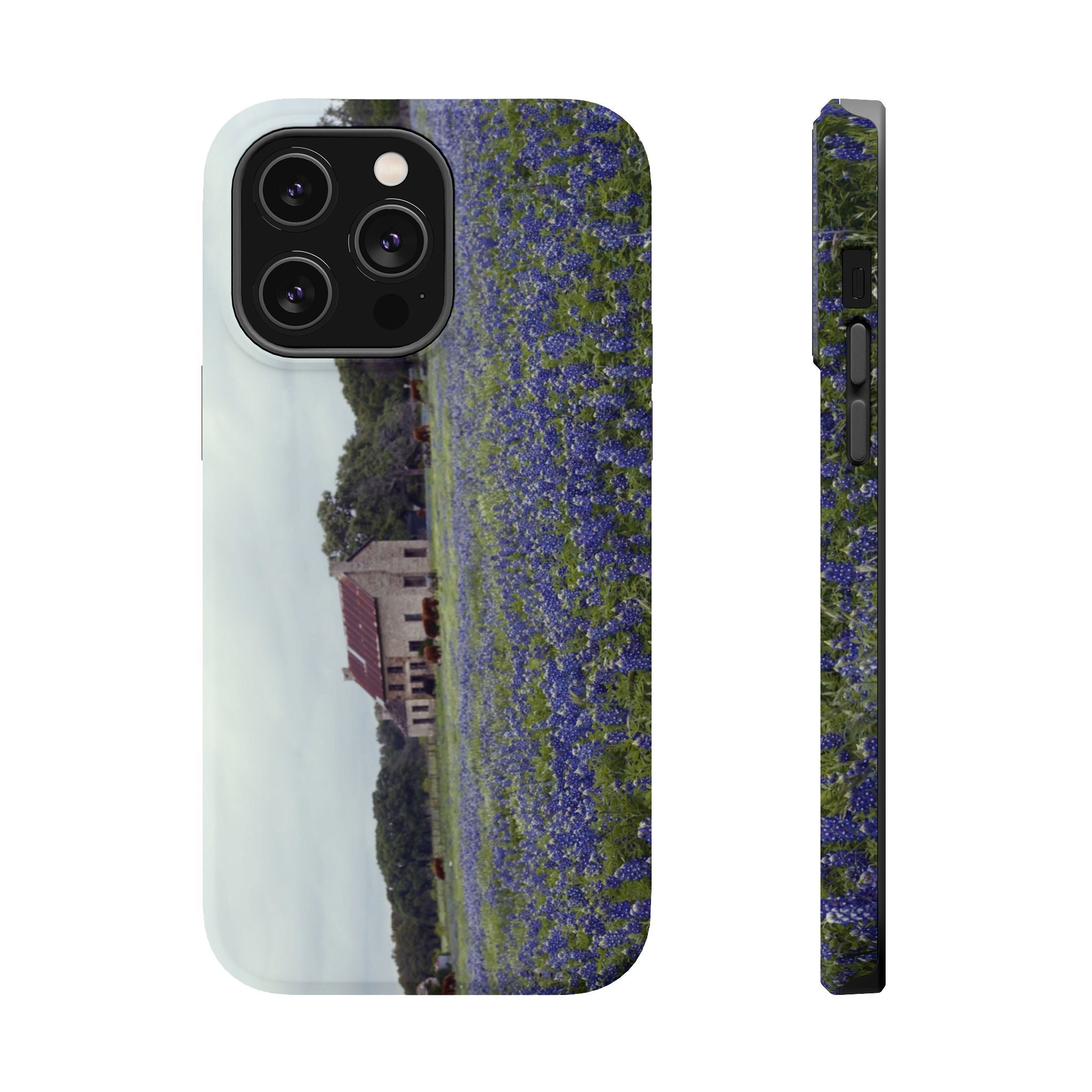 Iphone MagSafe Case - Marble Falls Bluebonnet House - My Blu Horizon