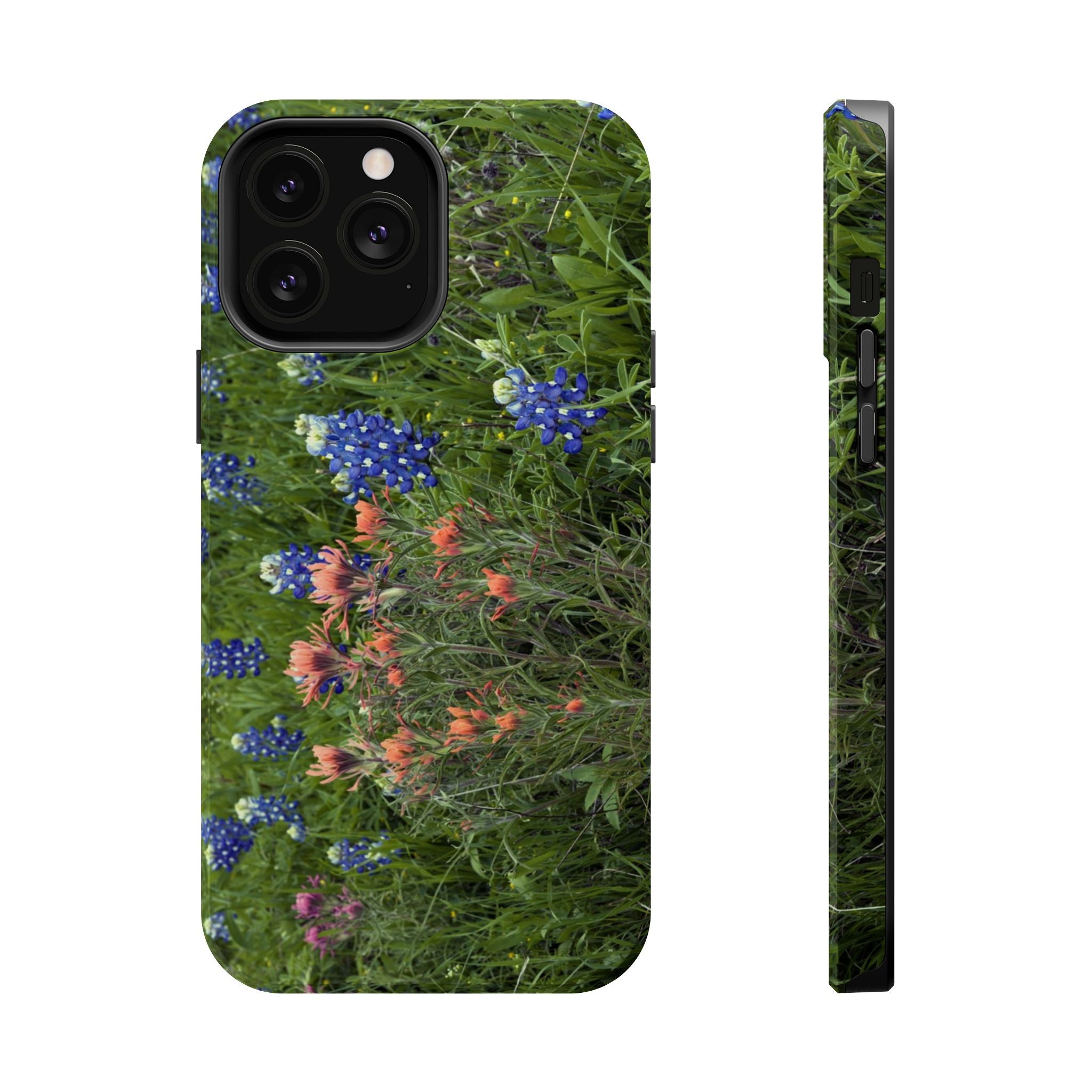 Iphone MagSafe Case - Bluebonnets and Indian Paintbrushes - My Blu Horizon