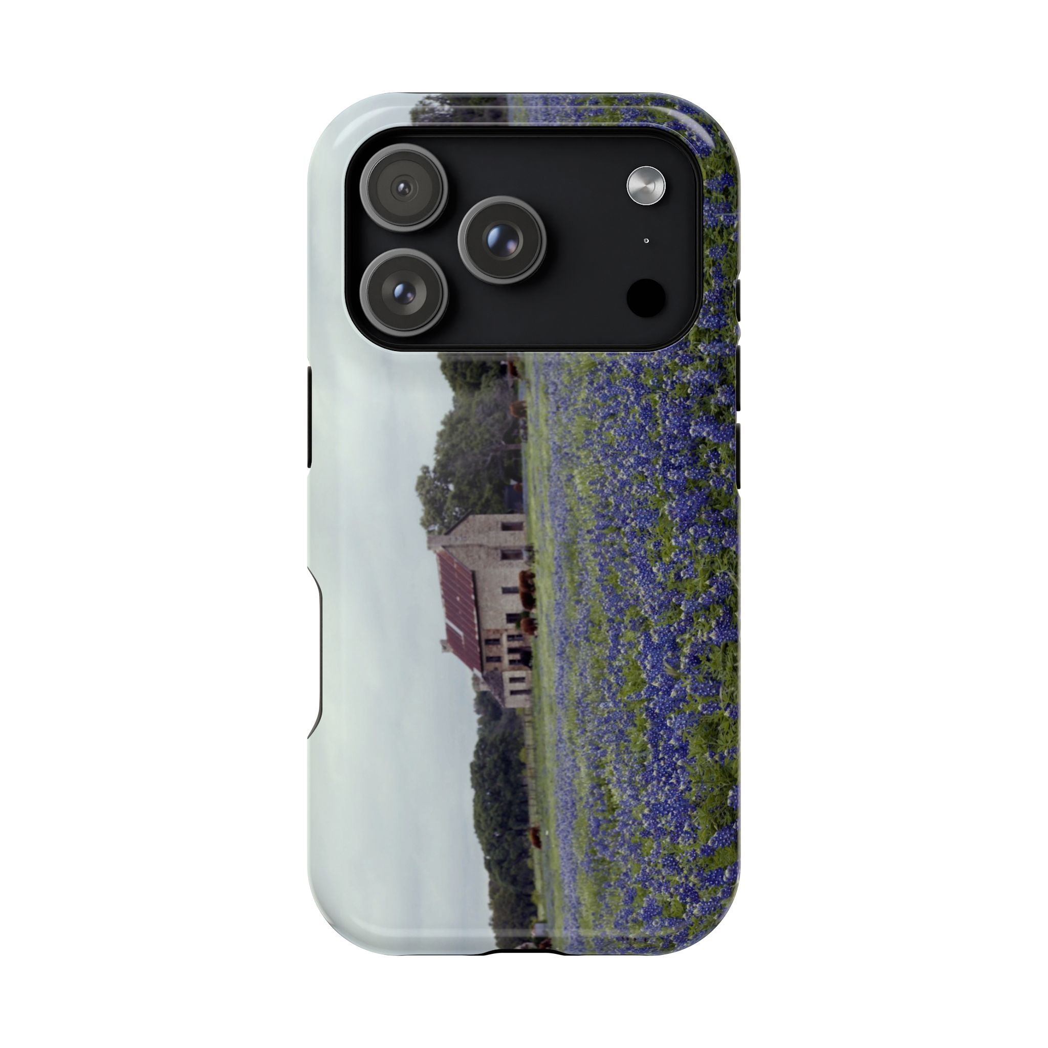 Iphone MagSafe Case - Marble Falls Bluebonnet House - My Blu Horizon