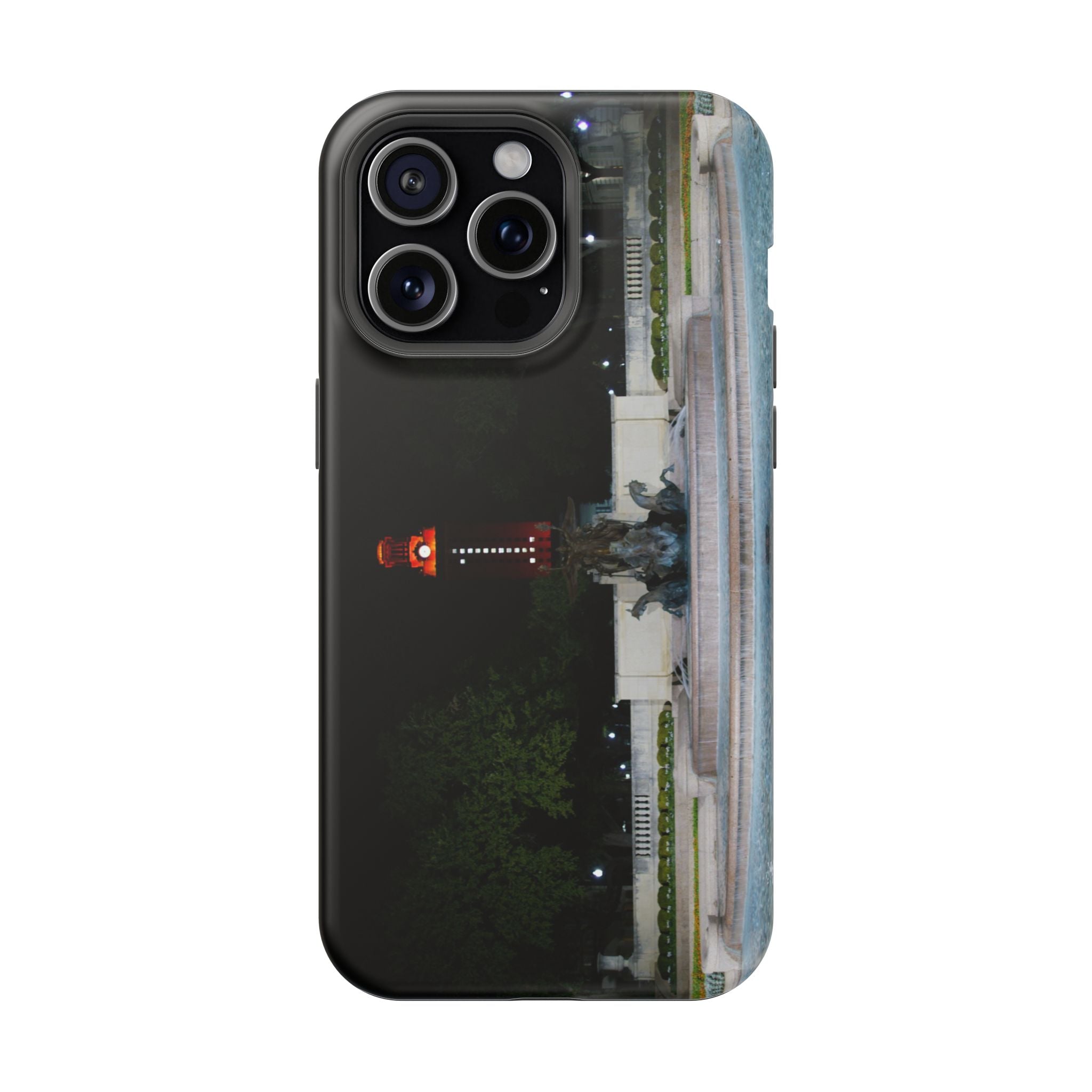 Iphone MagSafe Case - Littlefield Fountain, Texas Longhorns - My Blu Horizon