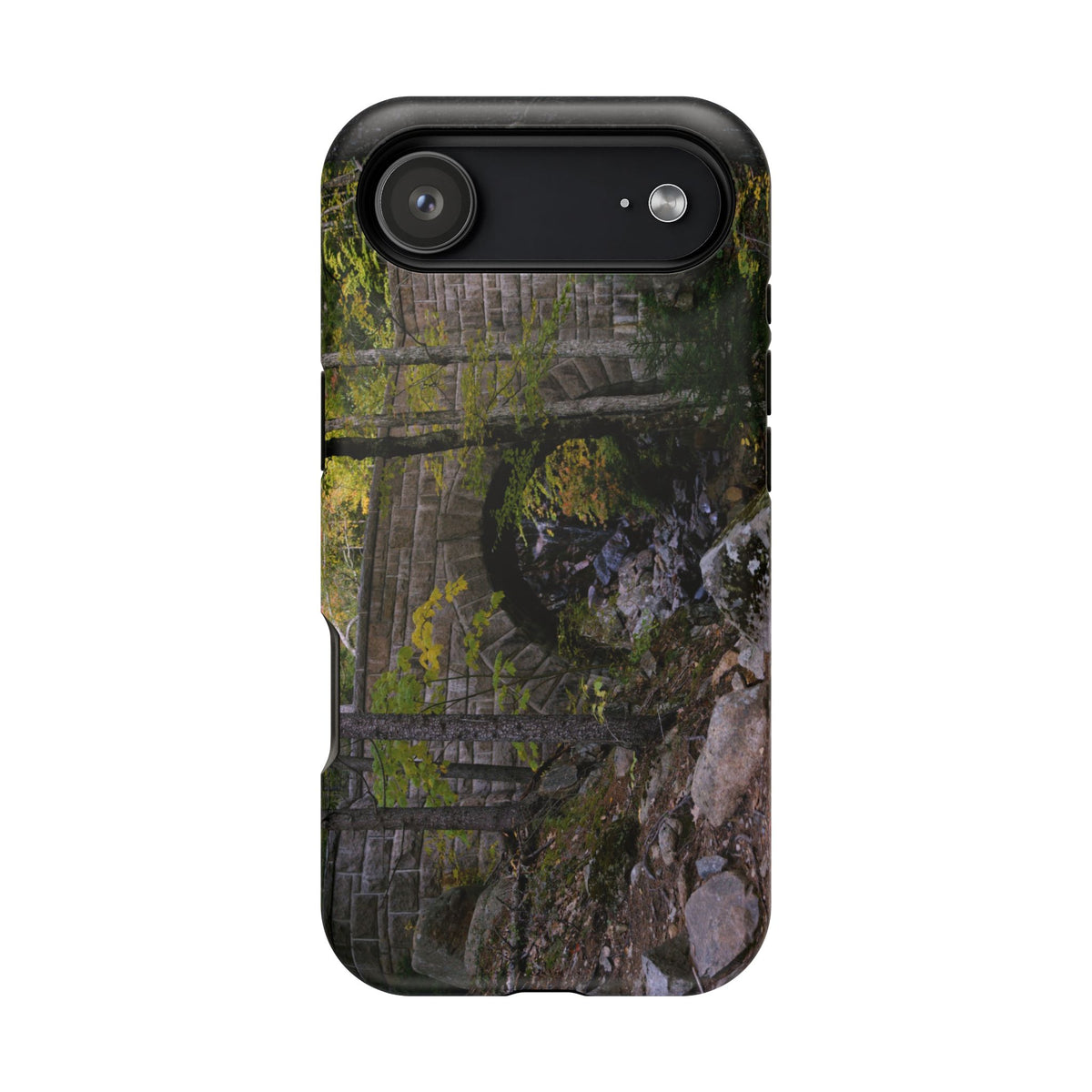 iPhone MagSafe Case | Waterfall Bridge Summer | Acadia National Park | My Blu Horizon