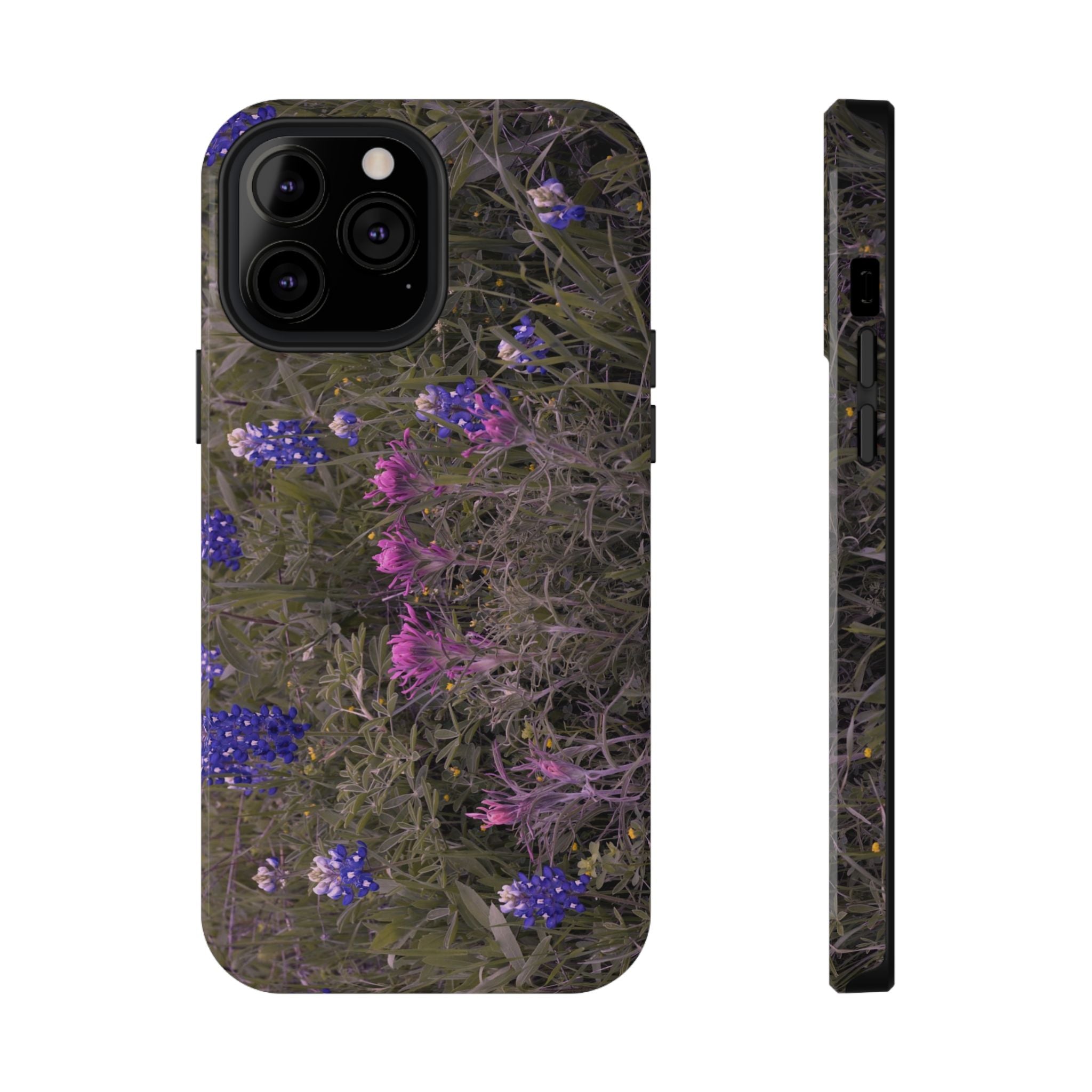 Phone Case - Texas Icons, Bluebonnets and Paintbrushes - My Blu Horizon