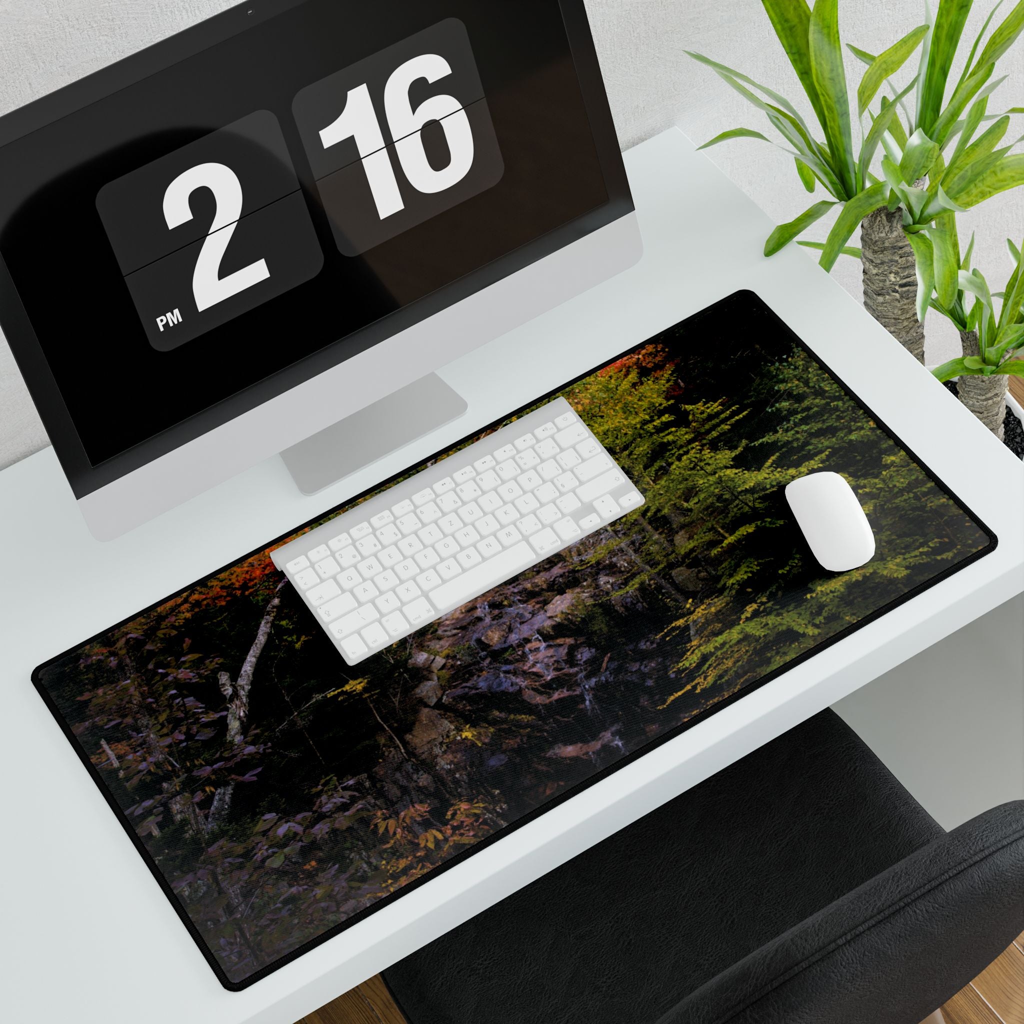 Mouse Pad or Desk Mat | Hadlock Falls  | Acadia National Park | My Blu Horizon