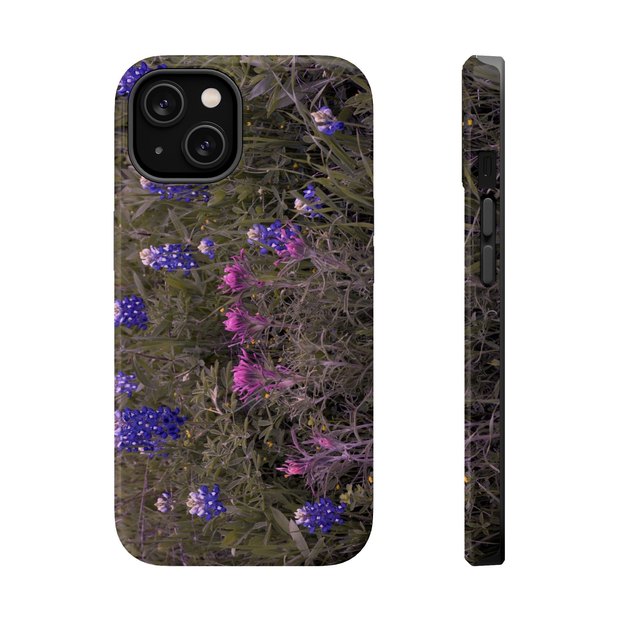 Iphone MagSafe Case -Texas Icons Bluebonnets and Paintbrushes - My Blu Horizon
