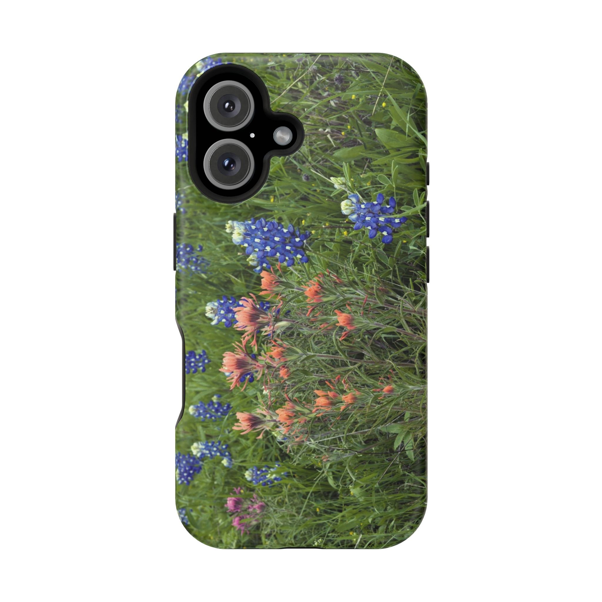 Iphone MagSafe Case - Bluebonnets and Indian Paintbrushes - My Blu Horizon