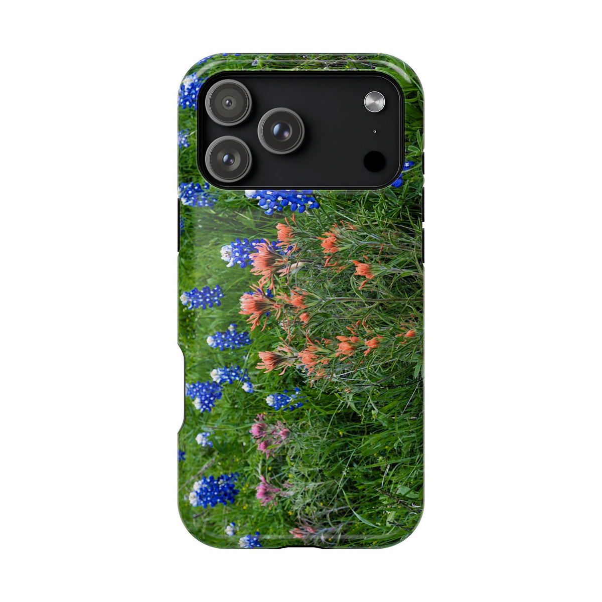 iPhone MagSafe Case | Texas Bluebonnets and Peach Indian Paintbrushes | My Blu Horizon