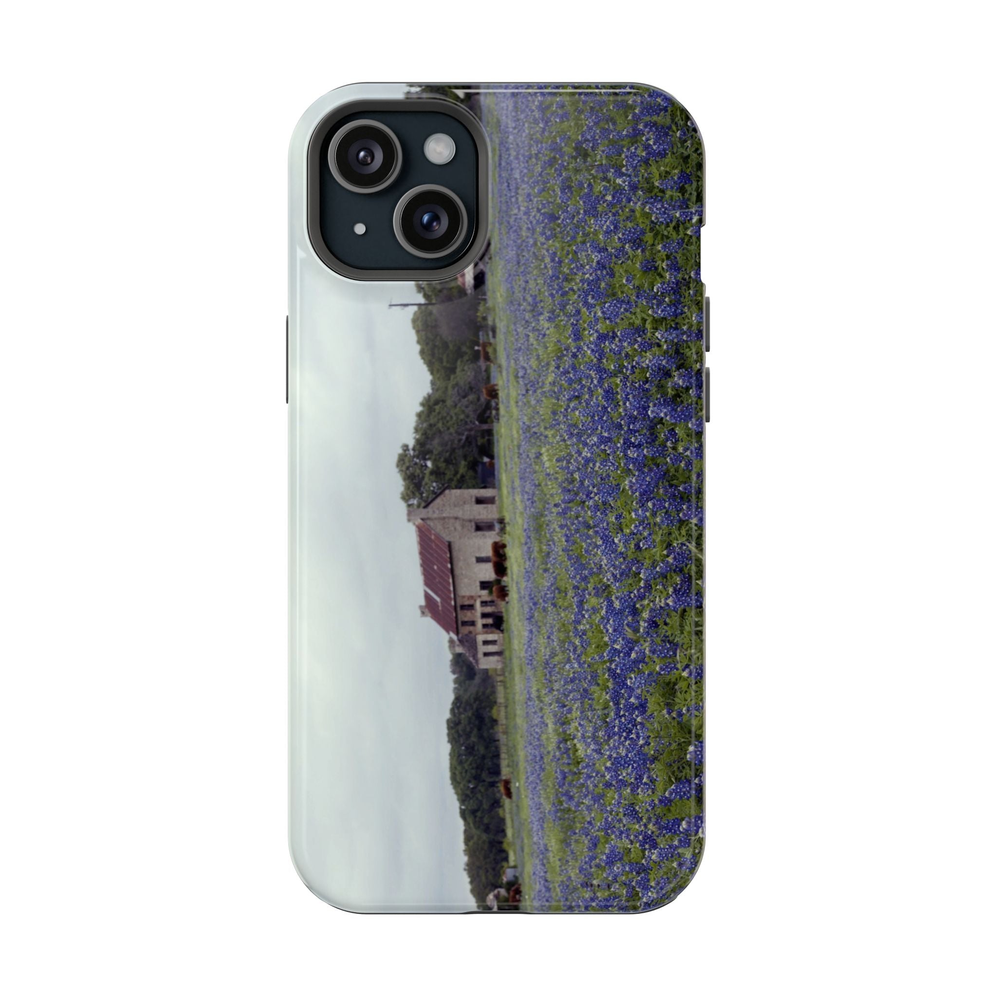 Iphone MagSafe Case - Marble Falls Bluebonnet House - My Blu Horizon