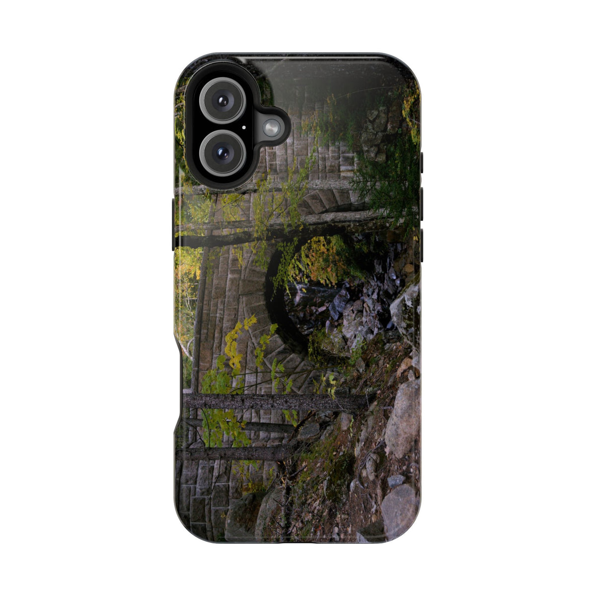 Phone Case | Waterfall Bridge Summer | Acadia National Park | My Blu Horizon