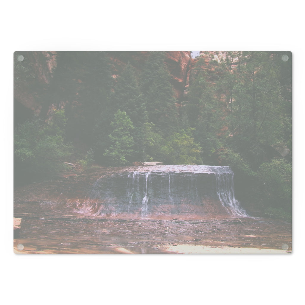 Tempered Glass Cutting Board - Arch Angel Cascades, Zion National Park - My Blu Horizon