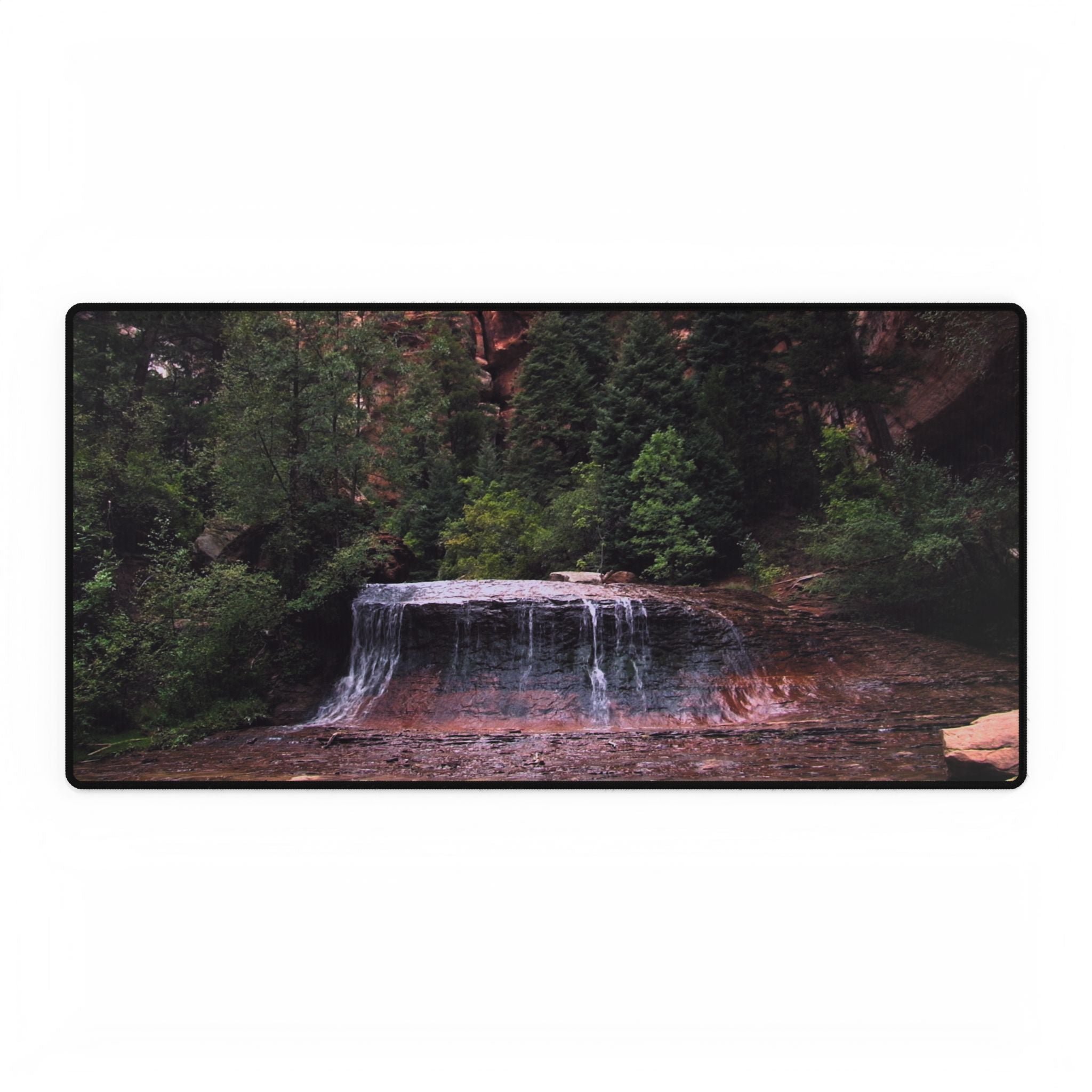 Premium Mouse Pad or  Desk Mat | Arch Angel Cascades | Zion National Park | My Blu Horizon