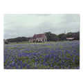 Tempered Glass Cutting Board - Texas Bluebonnets, Marble Falls House- My Blu Horizon