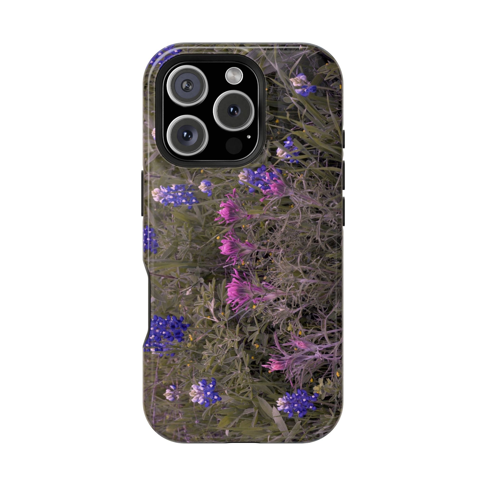 Phone Case - Texas Icons, Bluebonnets and Paintbrushes - My Blu Horizon
