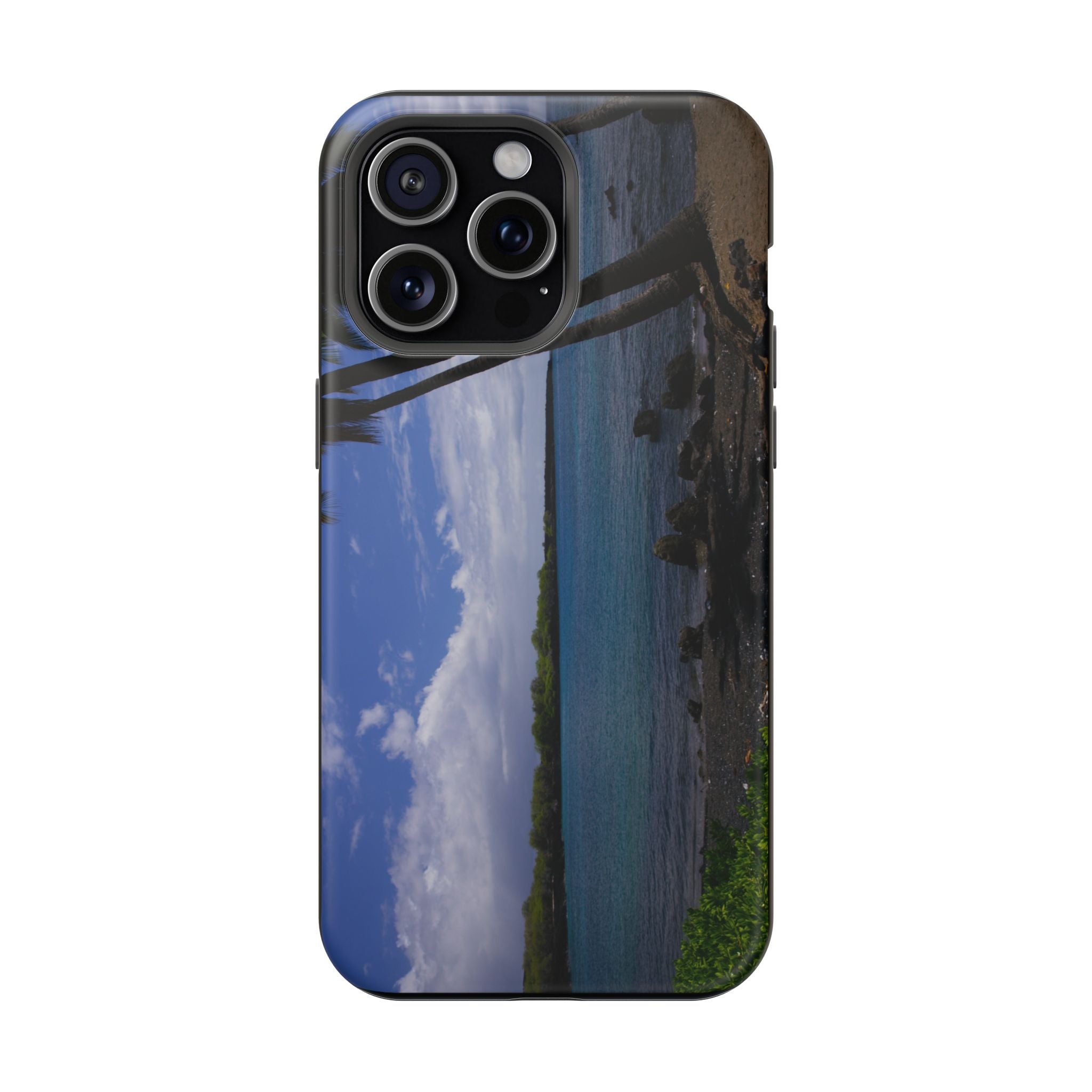iPhone MagSafe Case | Big Island Black Sand and Blue Ocean | Hawaii | My Blu Horizon