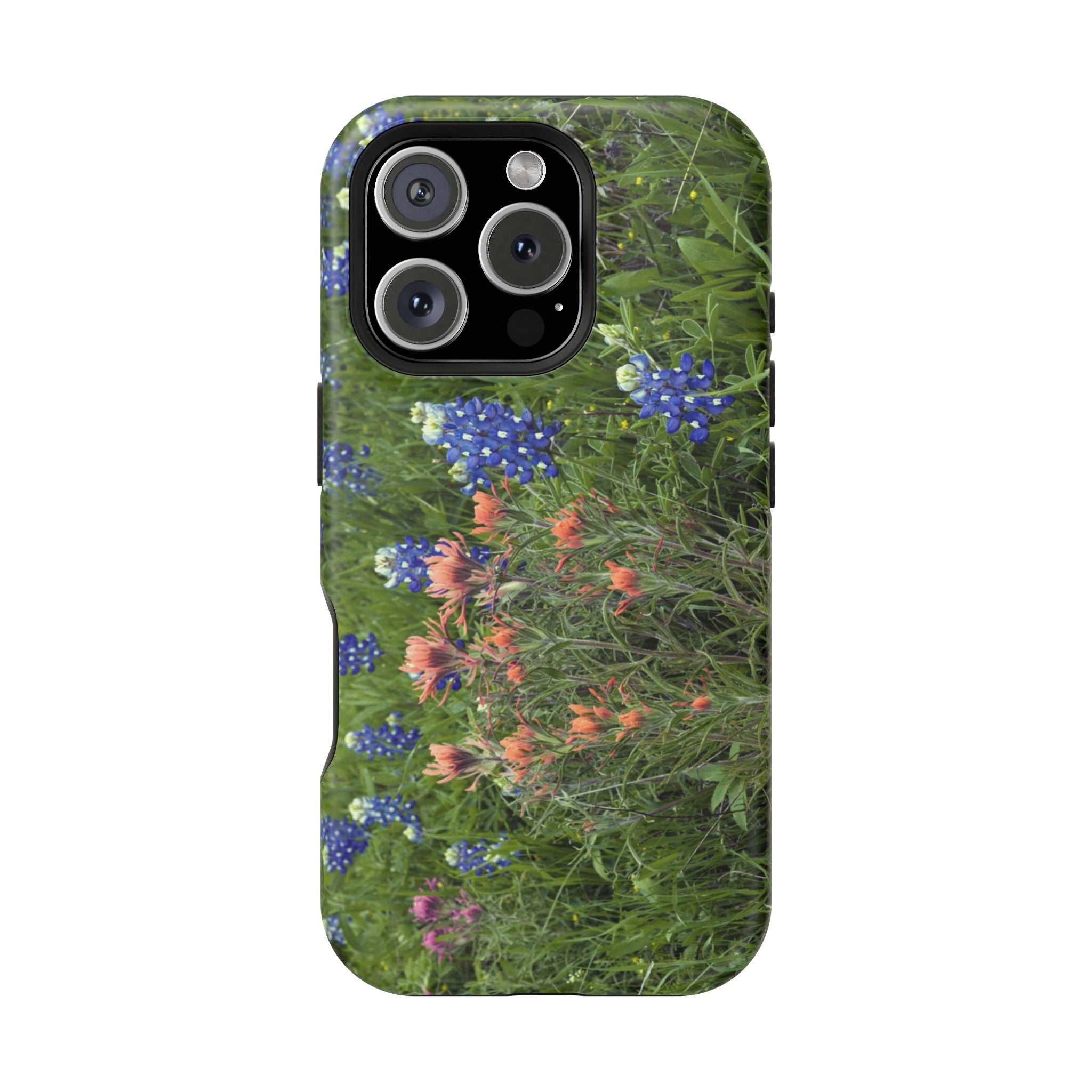 Iphone MagSafe Case - Bluebonnets and Indian Paintbrushes - My Blu Horizon