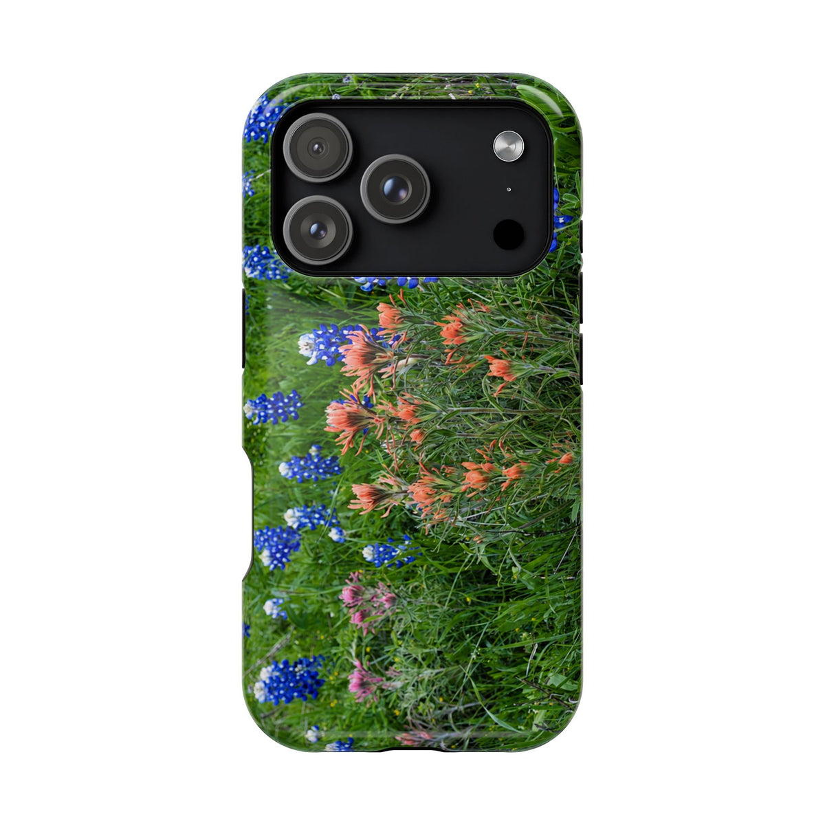 iPhone MagSafe Case | Texas Bluebonnets and Peach Indian Paintbrushes | My Blu Horizon