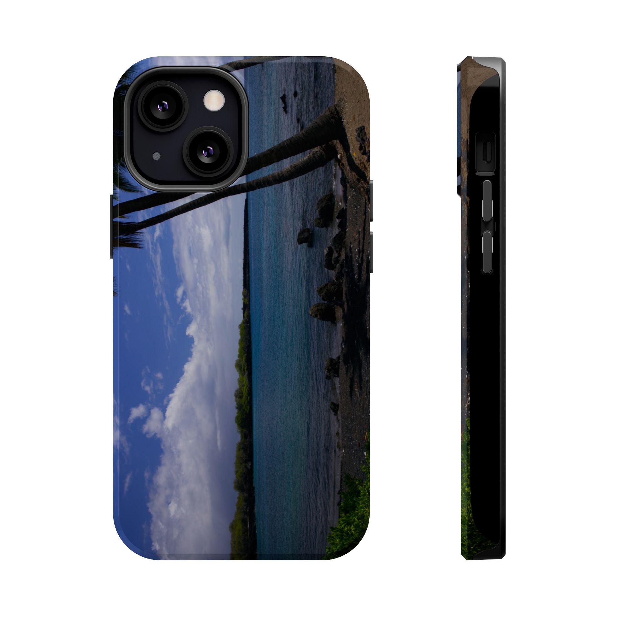 iPhone MagSafe Case | Big Island Black Sand and Blue Ocean | Hawaii | My Blu Horizon