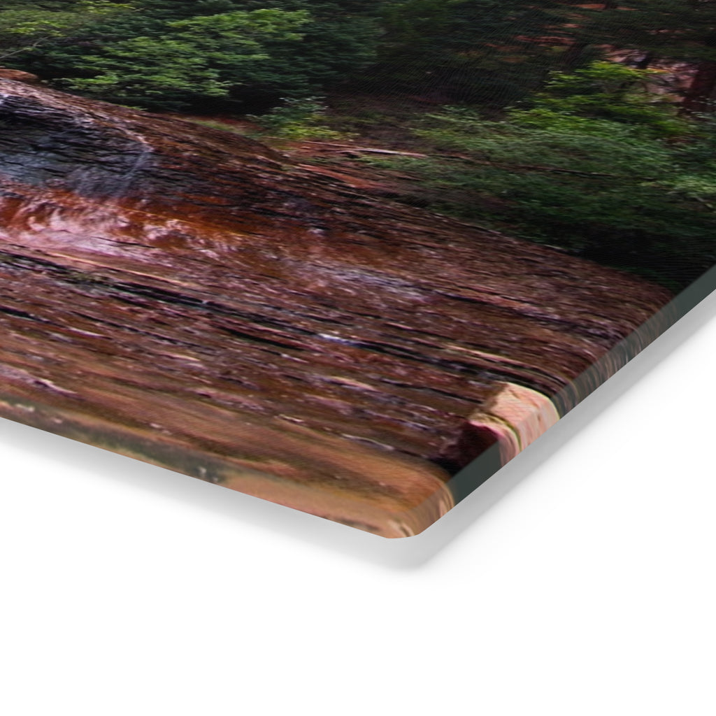 Tempered Glass Cutting Board - Arch Angel Cascades, Zion National Park - My Blu Horizon