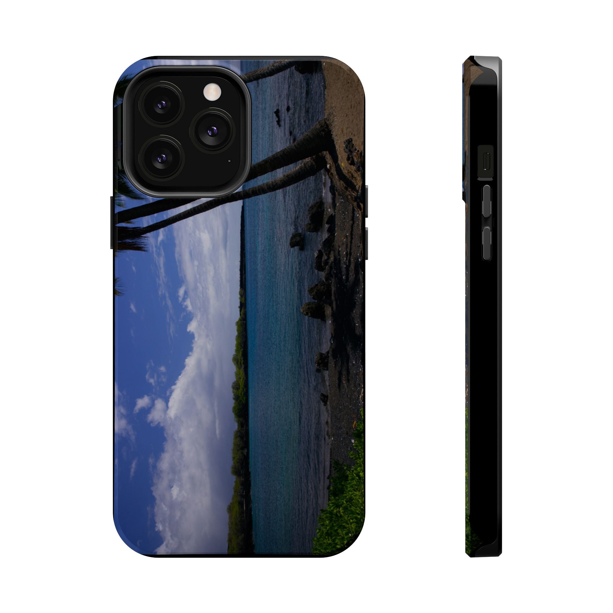 iPhone MagSafe Case | Big Island Black Sand and Blue Ocean | Hawaii | My Blu Horizon