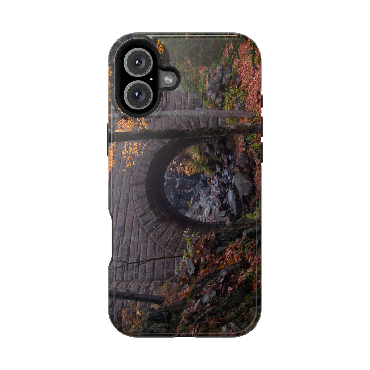 iPhone MagSafe Case | Waterfall Bridge Fall | Acadia National Park | My Blu Horizon